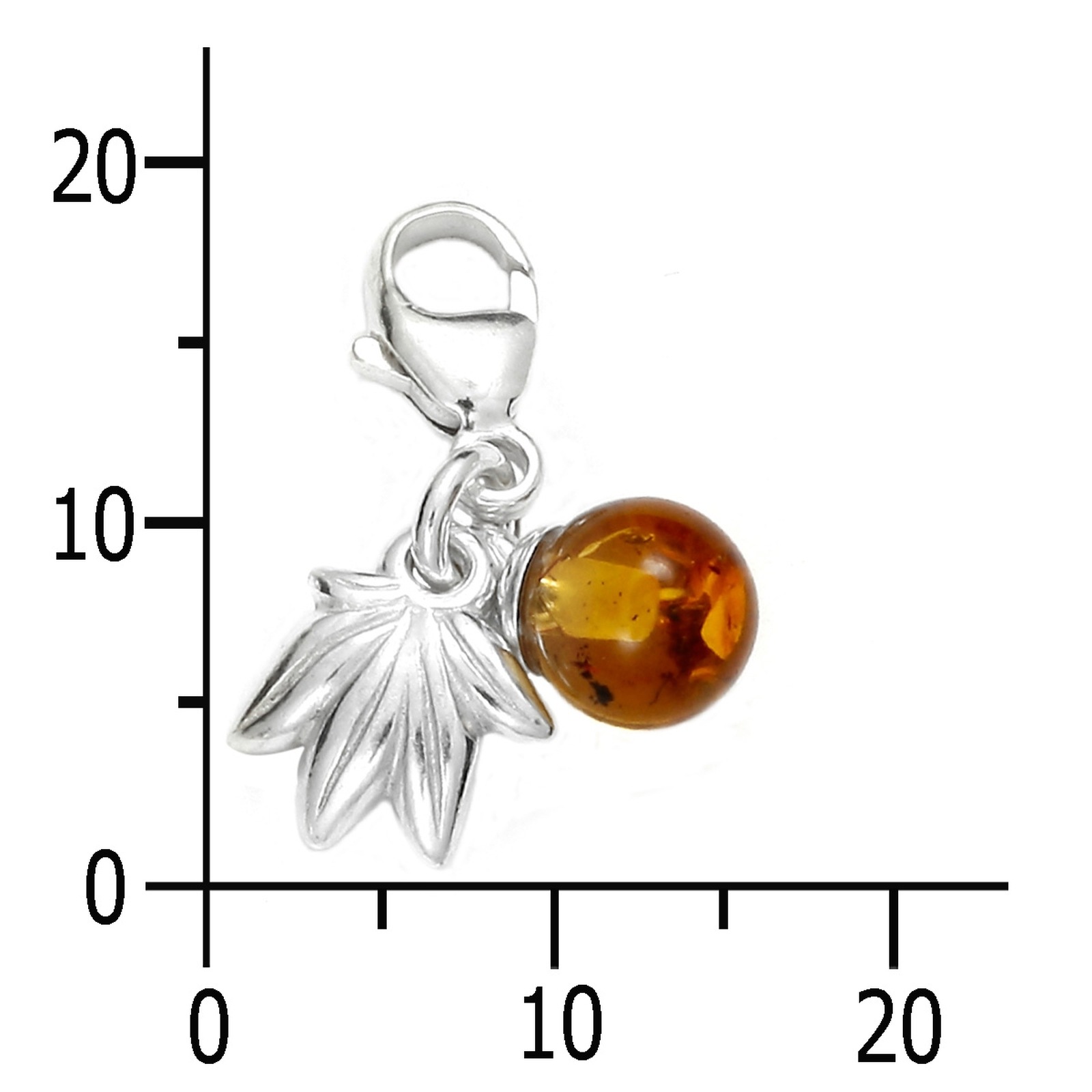 OSTSEE-SCHMUCK Kettenanhänger »- Frucht - Silber 925/000 - Bernstein«