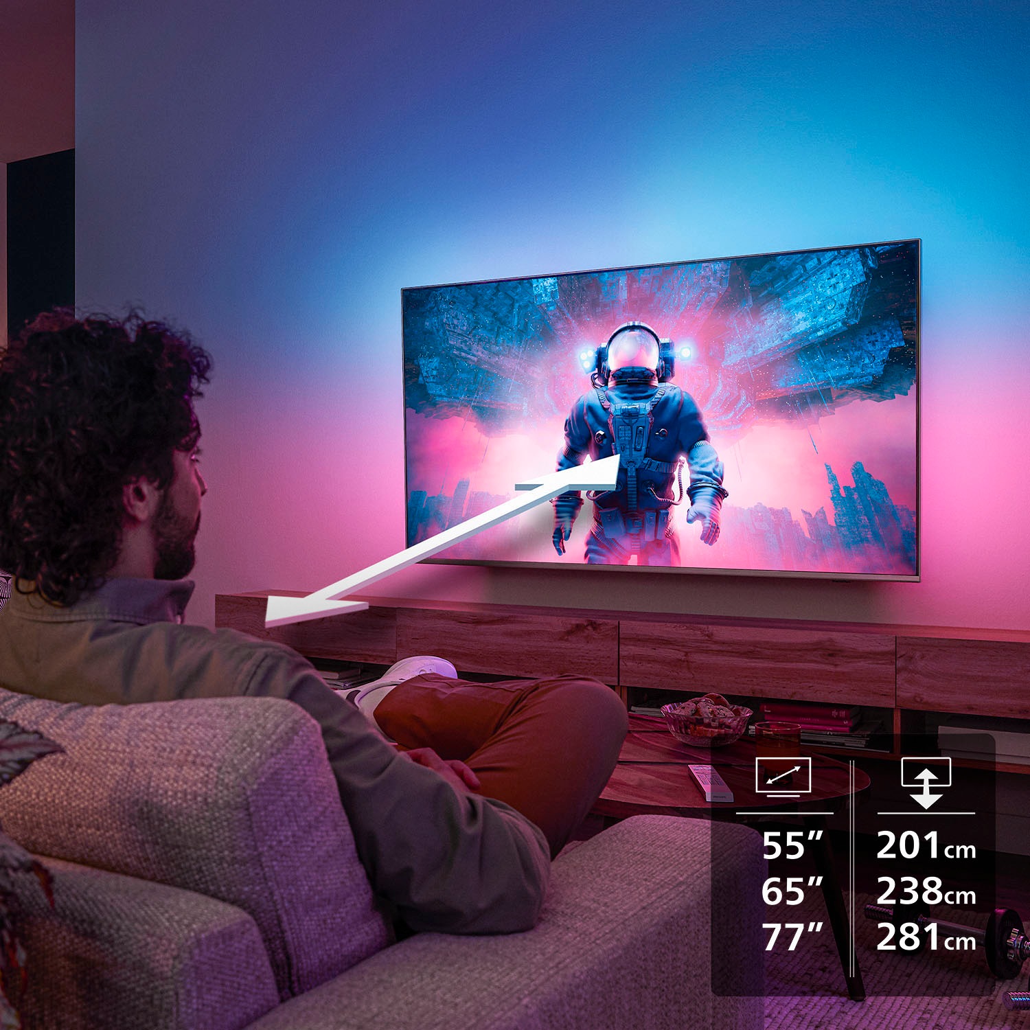 Philips OLED-Fernseher »77OLED910/12«, 4K Ultra HD, Google TV-Smart-TV