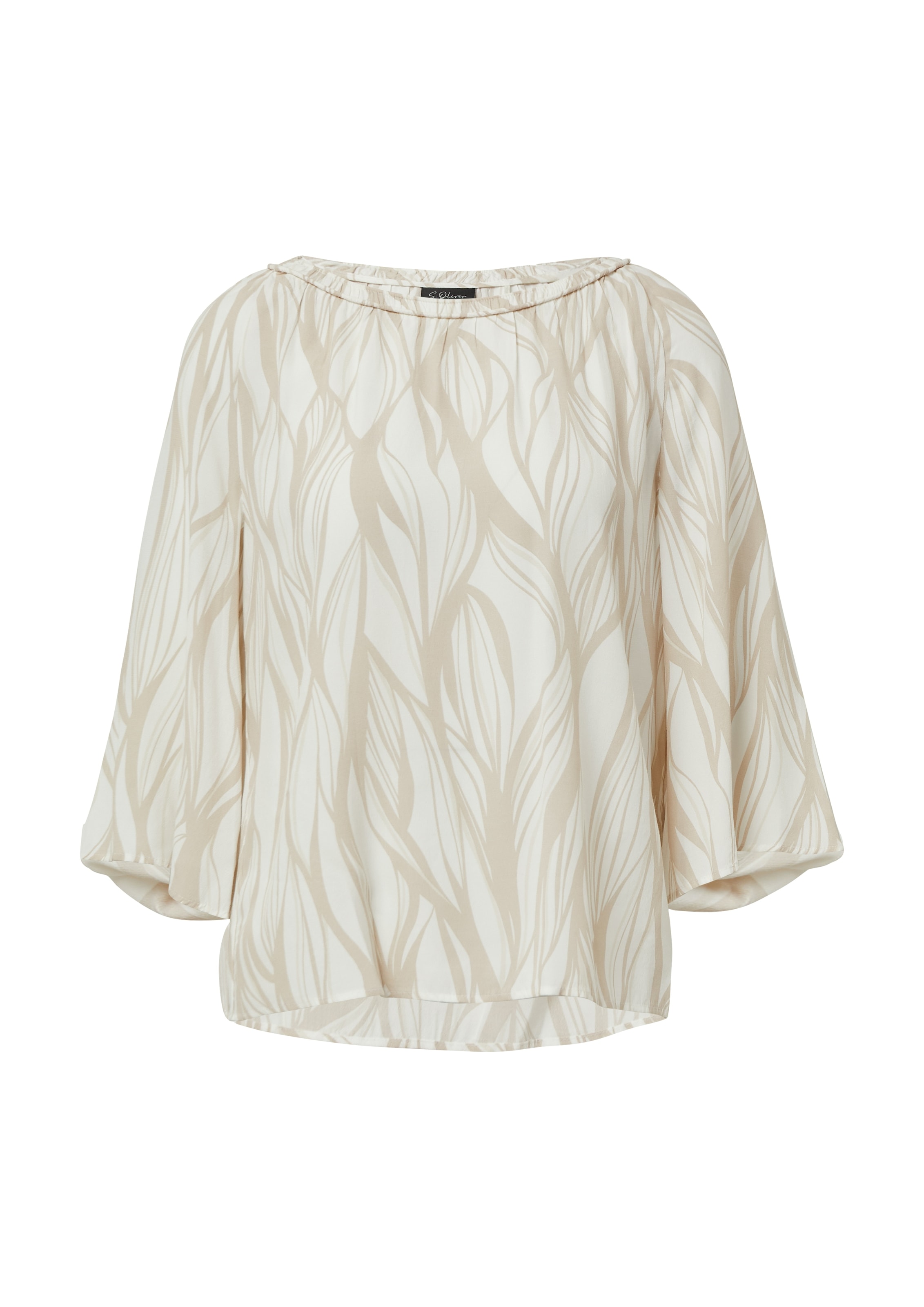 s.Oliver BLACK LABEL Klassische Bluse, mit All-Over Print