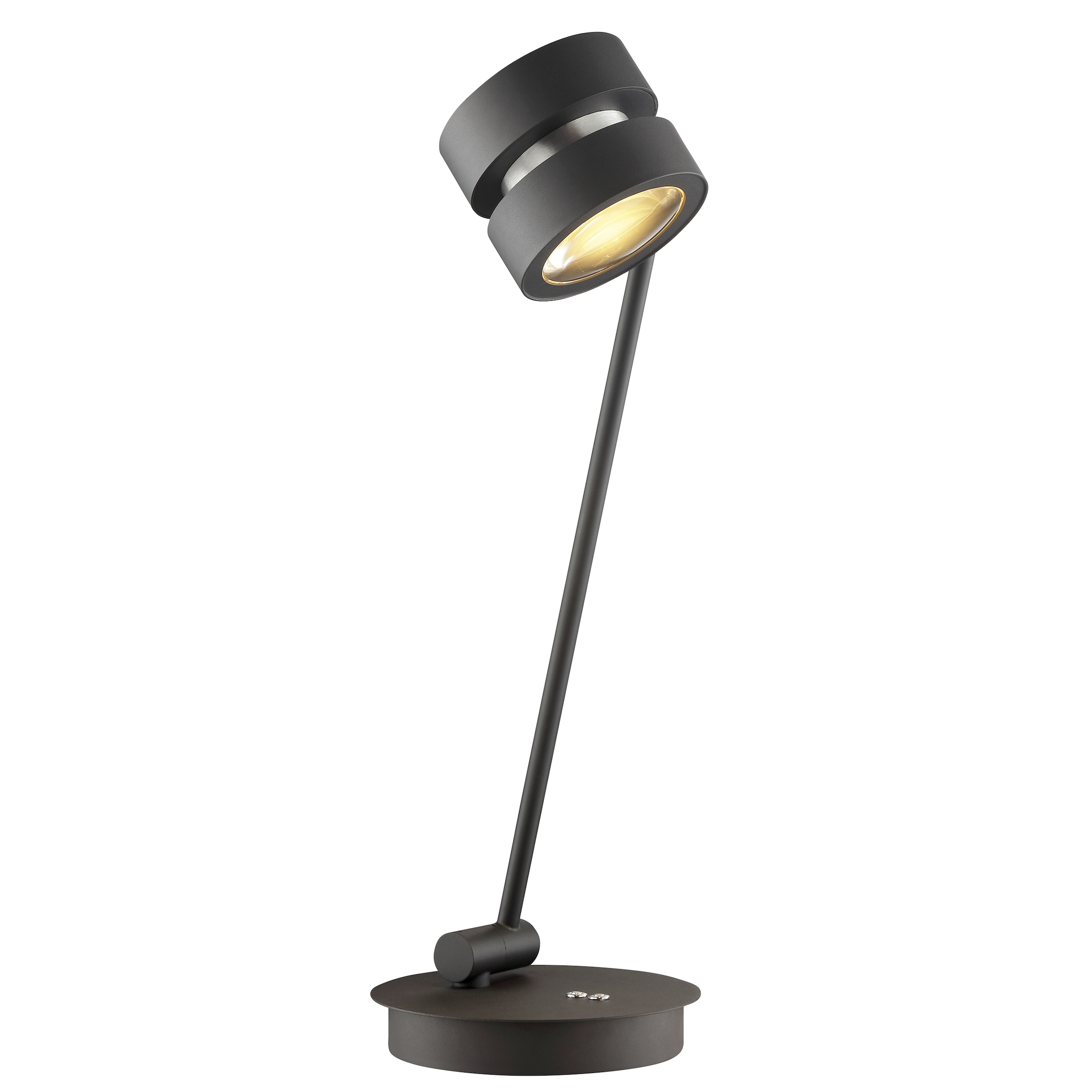 lumiCouture LED Tischleuchte »Glow Sphere« LED-Modul 1 Stk. Warmweiß Ø 26 cm x 61 cm, 1200 lm, 2700K, Up Downlight, Aluminium/Glas, schwarz
