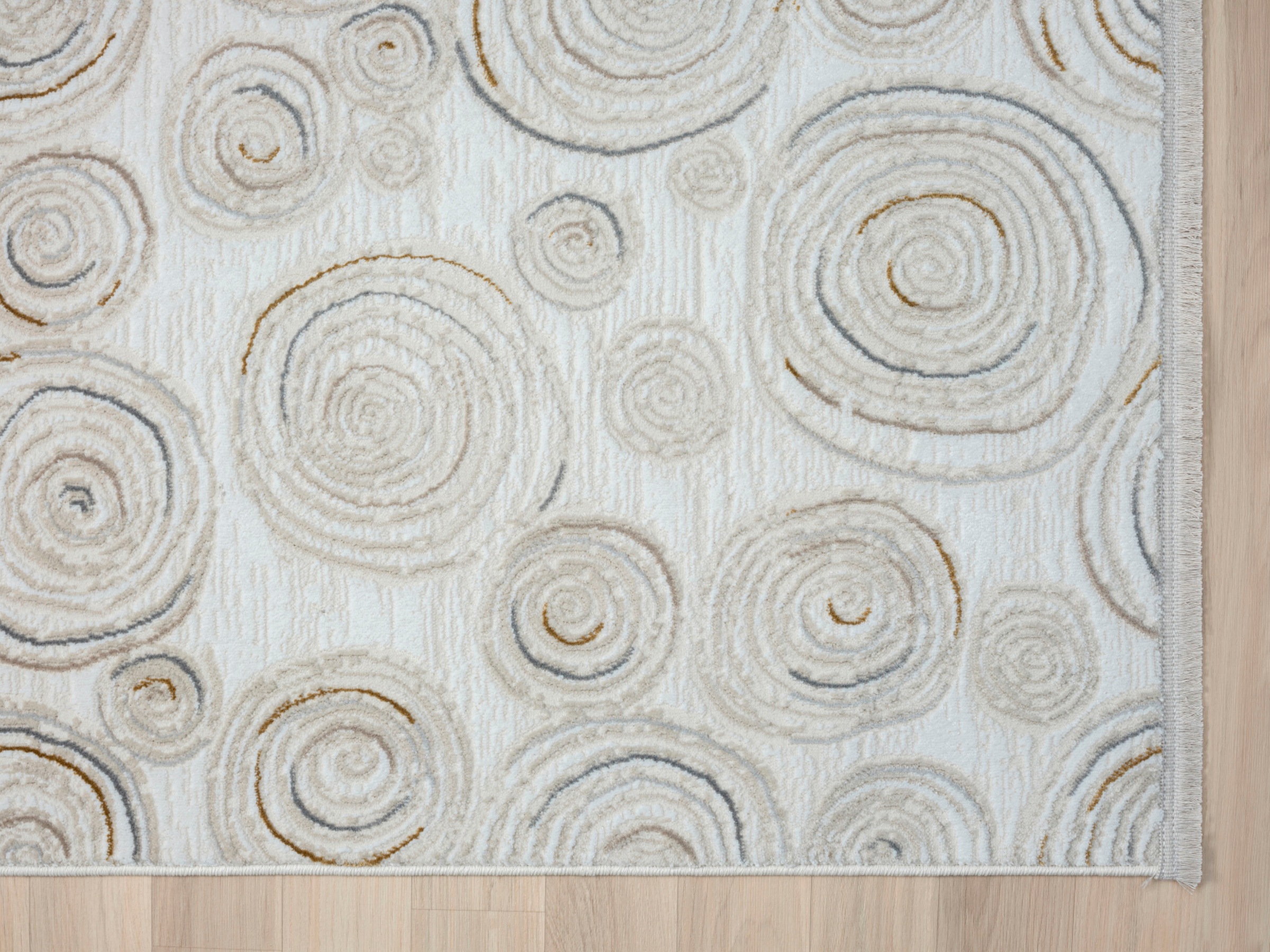 Myflair Möbel & Accessoires Teppich »My Style Lagerräumung«, rechteckig, 10 mm Höhe, Kurzflor, Scandi-Design, besonders weich durch Microfaser, mit Fransen