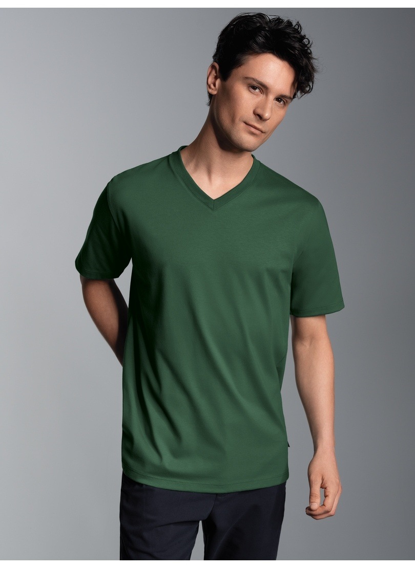 Trigema T-Shirt »TRIGEMA V-Shirt DELUXE Baumwolle«, (1 tlg.)