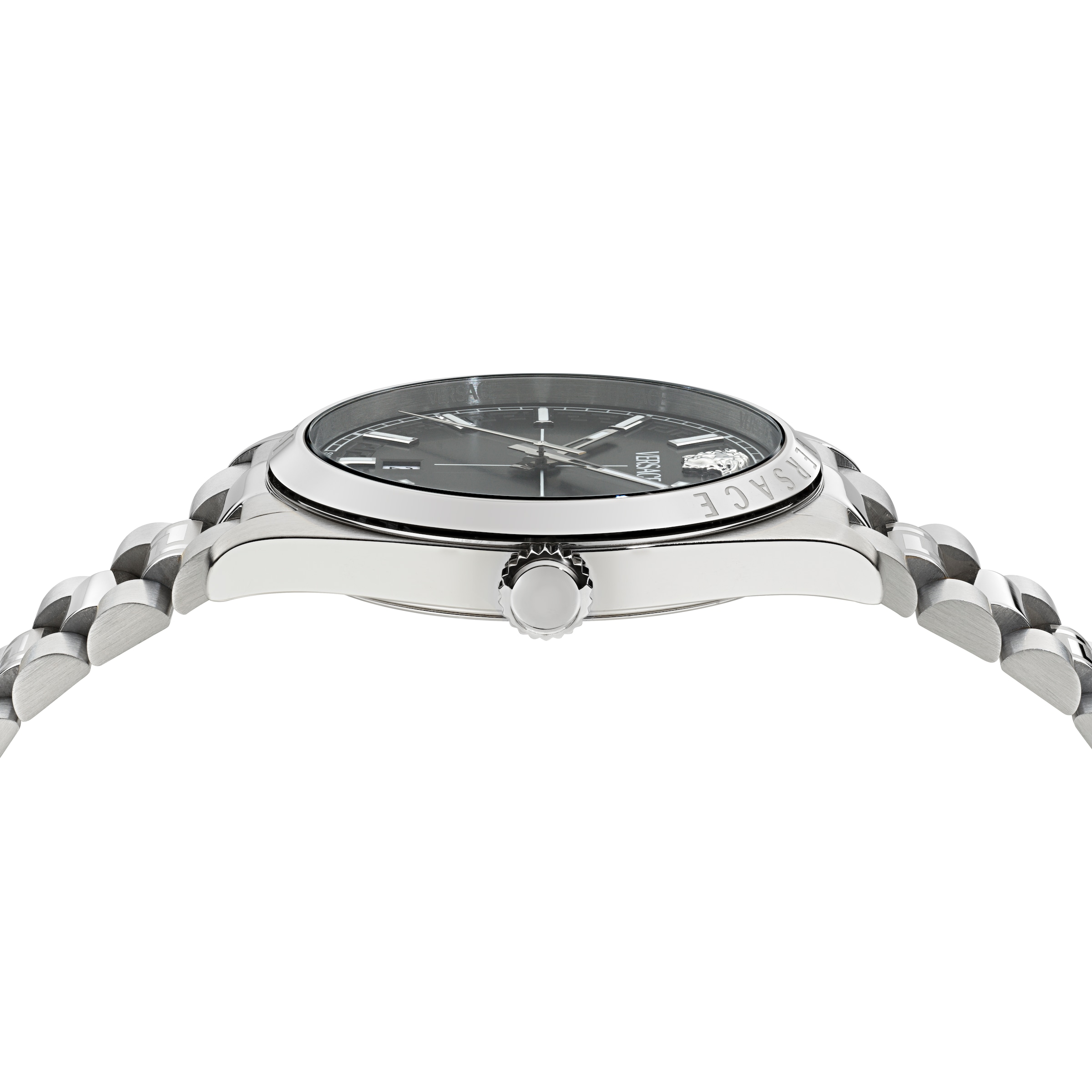 Versace Quarzuhr »MILLENYIUM GENT« Armbanduhr, Damenuhr, Herrenuhr, Swiss Made, Edelstahlarmband, analog