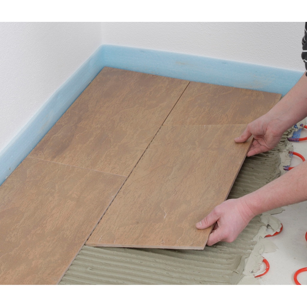PEROBE Fußbodenheizung »Warmwasser Fußbodentemperierung«, (Packung), Heizmatte, Aufbauhöhe 8 mm