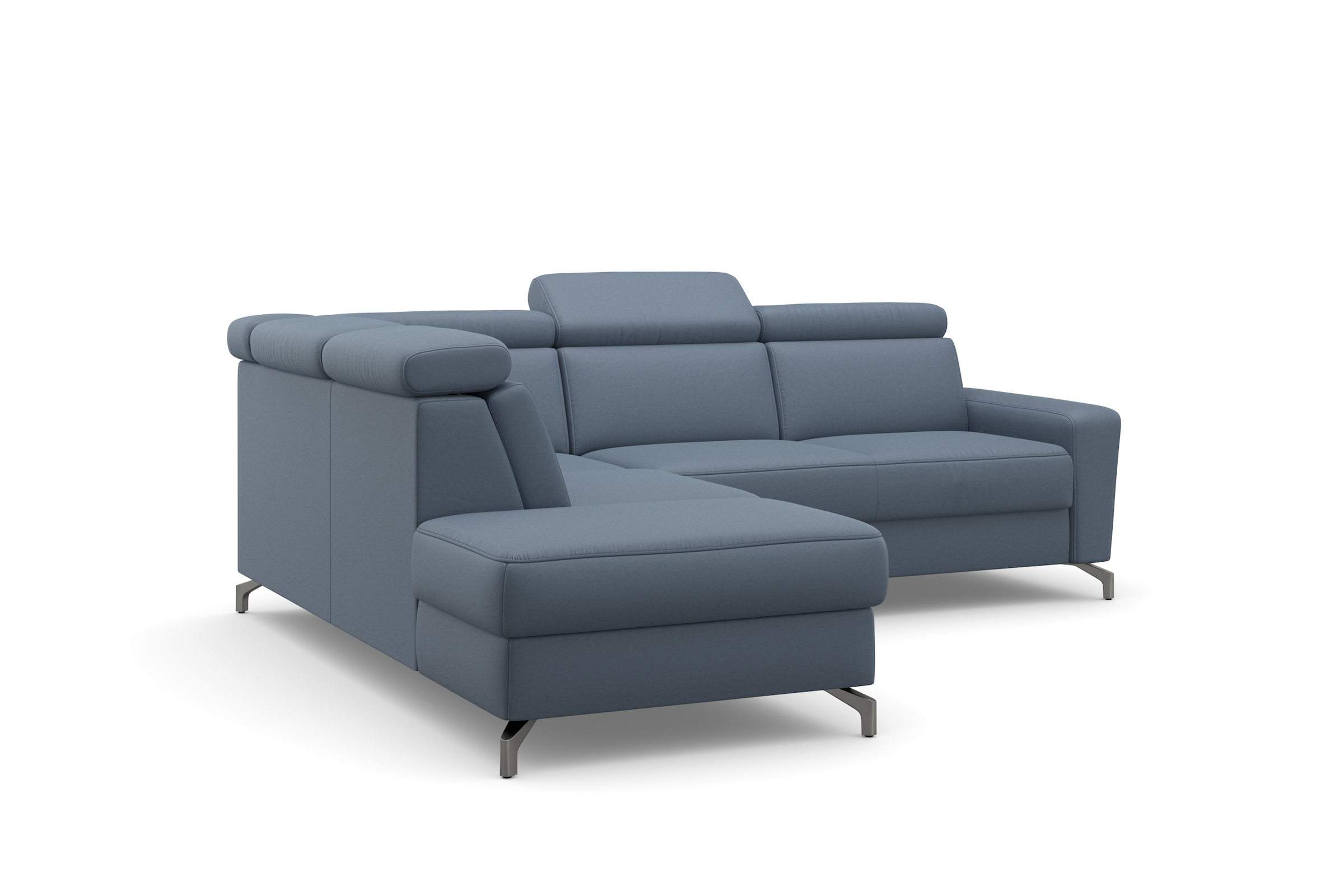 sit&more Ecksofa »Scarlett L-Form«, inklusive Kopfteilverstellung, wahlweise mit Bettfunktion, Bettkasten