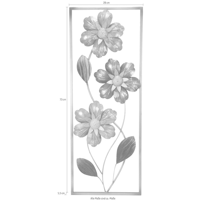 I.GE.A. Wanddekoobjekt »Blumen« auf Raten bestellen