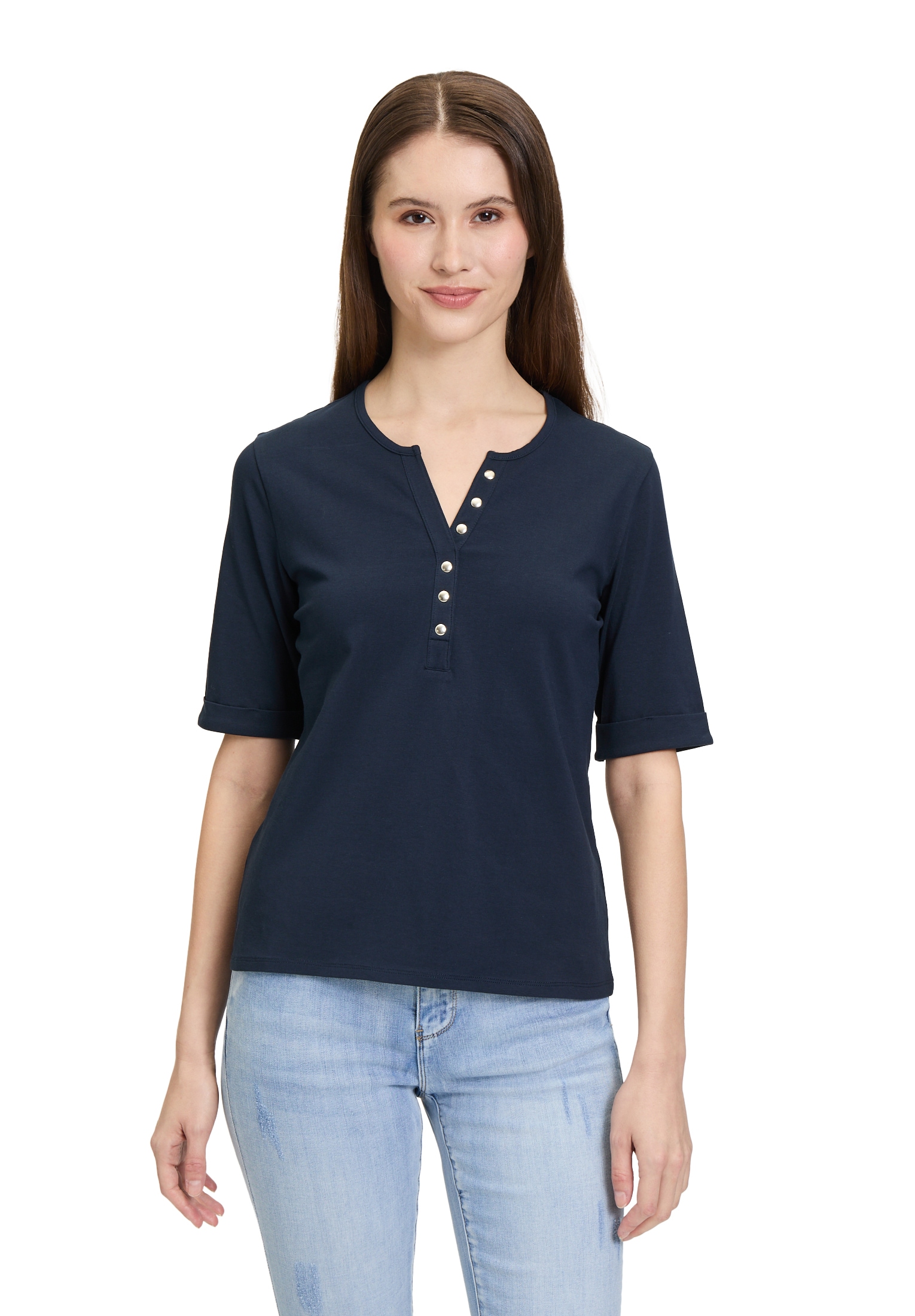 Betty Barclay T-Shirt »Basic Shirt mit Knöpfen«