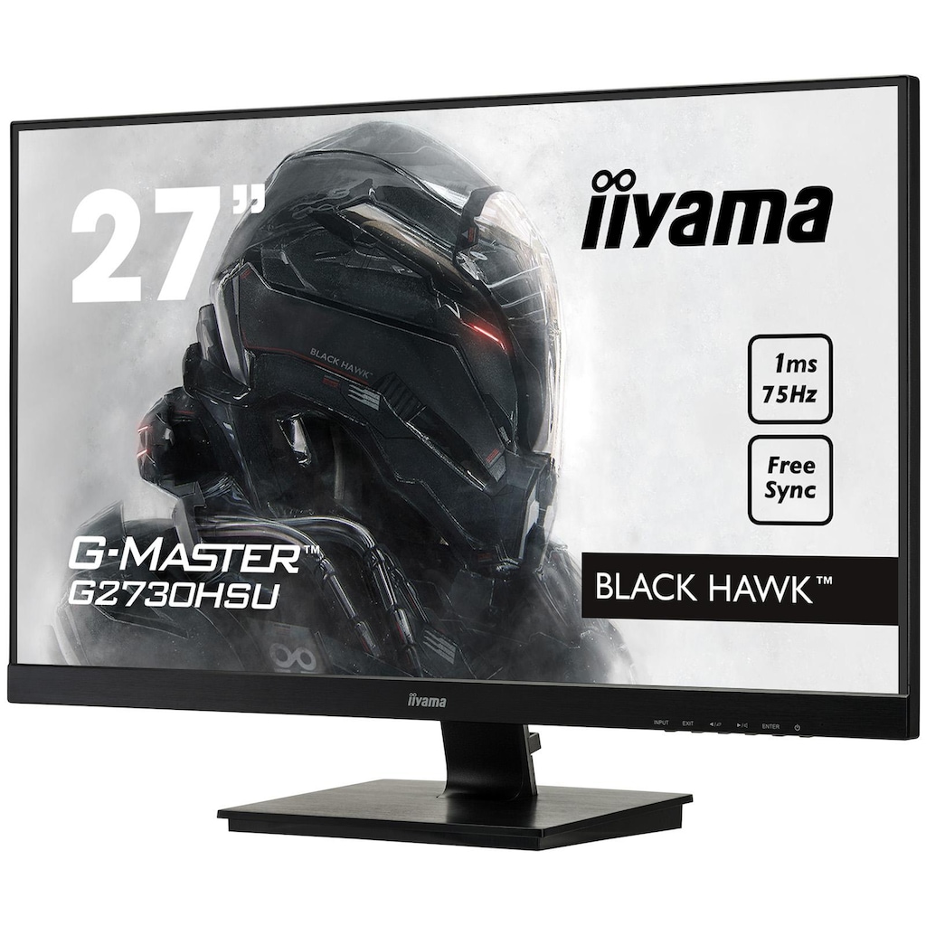 Iiyama Gaming-LED-Monitor »G2730HSU-B1«, 68,6 cm/27 Zoll, 1920 x 1080 px, Full HD, 1 ms Reaktionszeit, 75 Hz