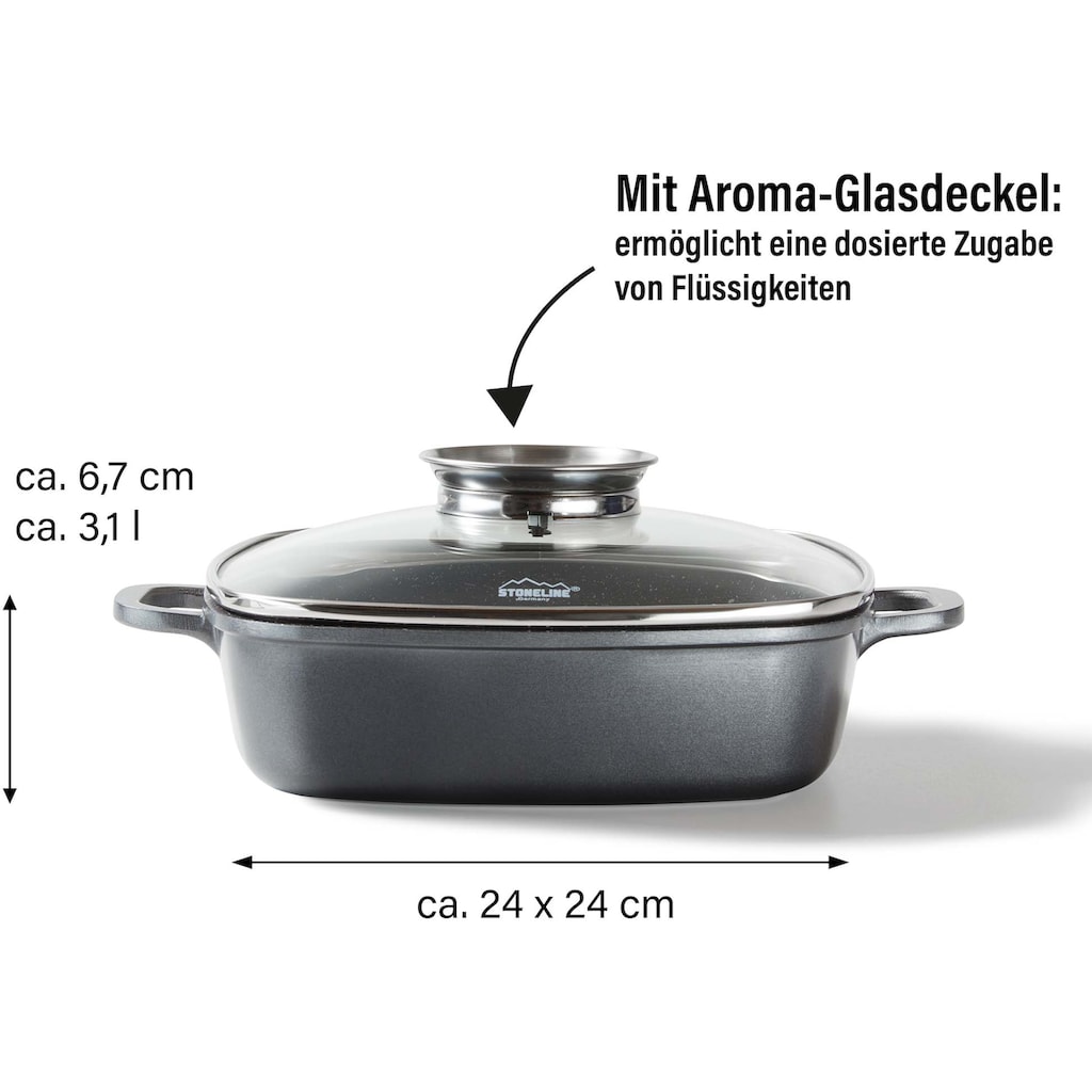 STONELINE Servierpfanne, Aluminiumguss, (1 tlg.), Induktion