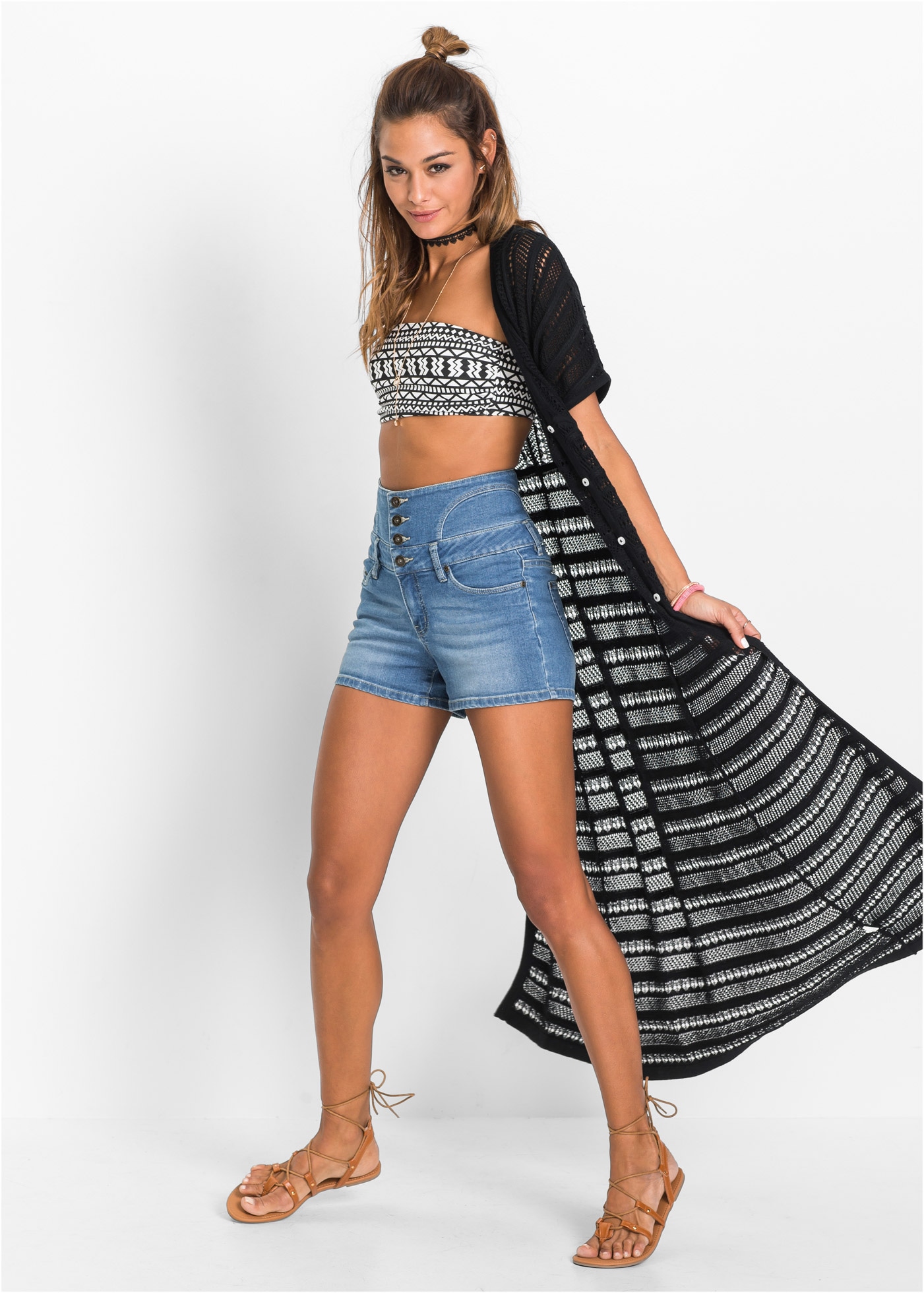 bonprix Shorts  Jeansshorts High Waist