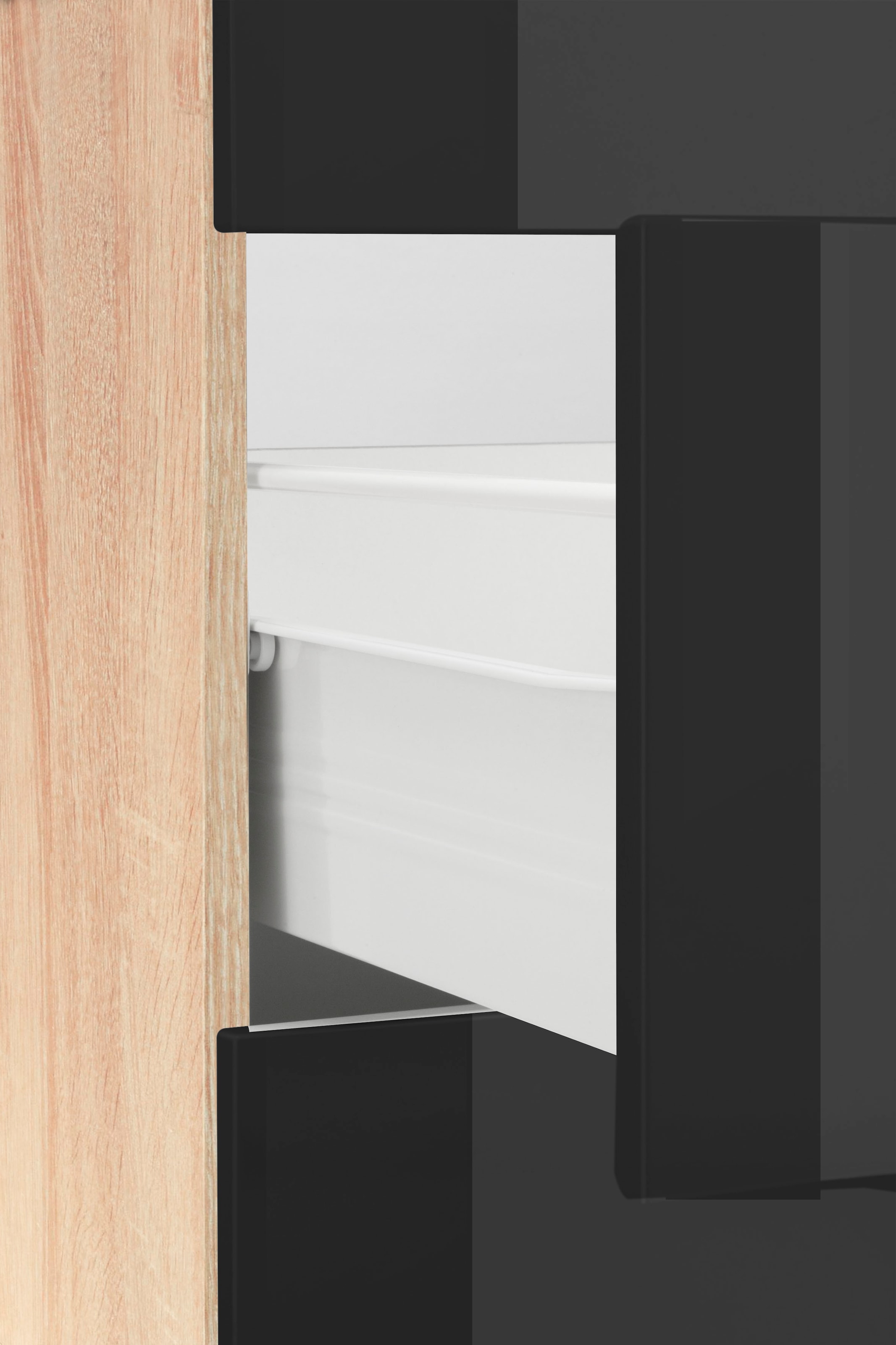 KOCHSTATION Küchenzeile »KS-Brindisi Breite 330 cm«, wahlweise mit E-Geräten und Induktion, mit MDF-Fronten und Regal