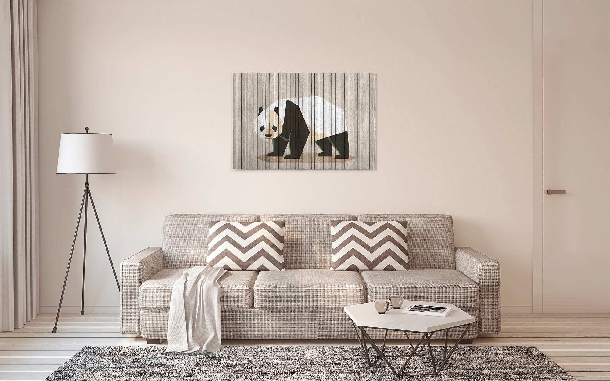 A.S. Création Leinwandbild »born to be wild«, Tiere, (1 St.), Keilrahmen Bild Holzoptik Tiere