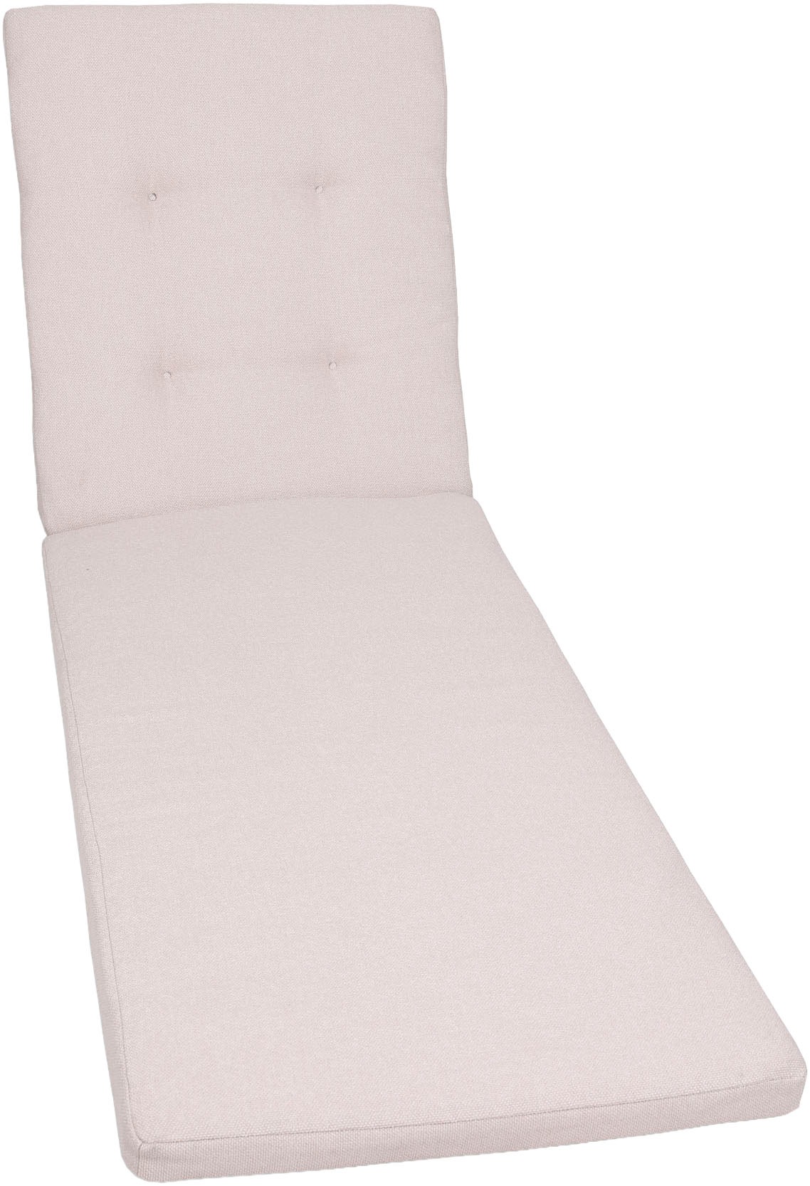 GO-DE Liegenauflage Uni Bouclé natur - Maße BxLxH ca.: 59 cm x 194 cm x 7 cm