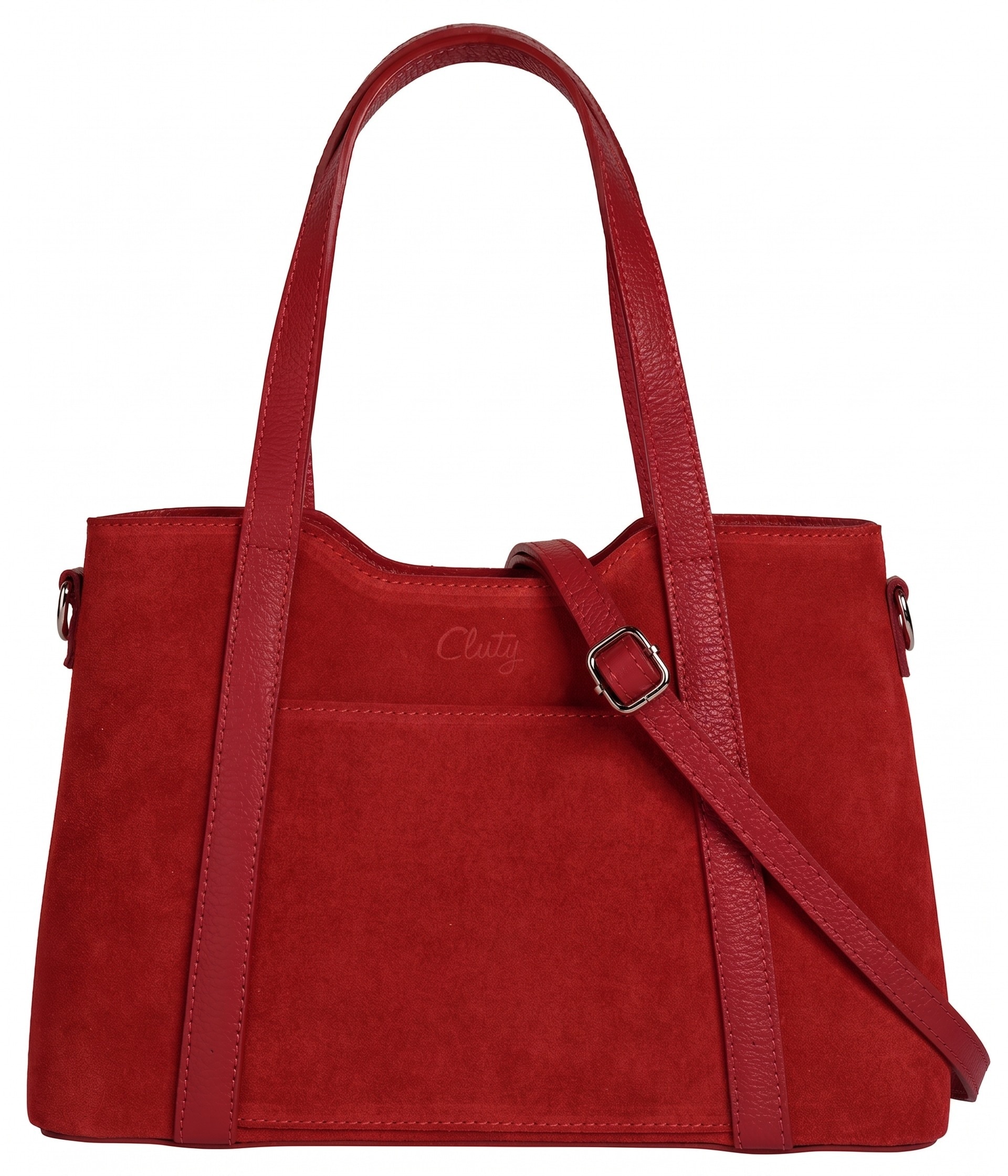Cluty Henkeltasche echt Leder, Made in Italy