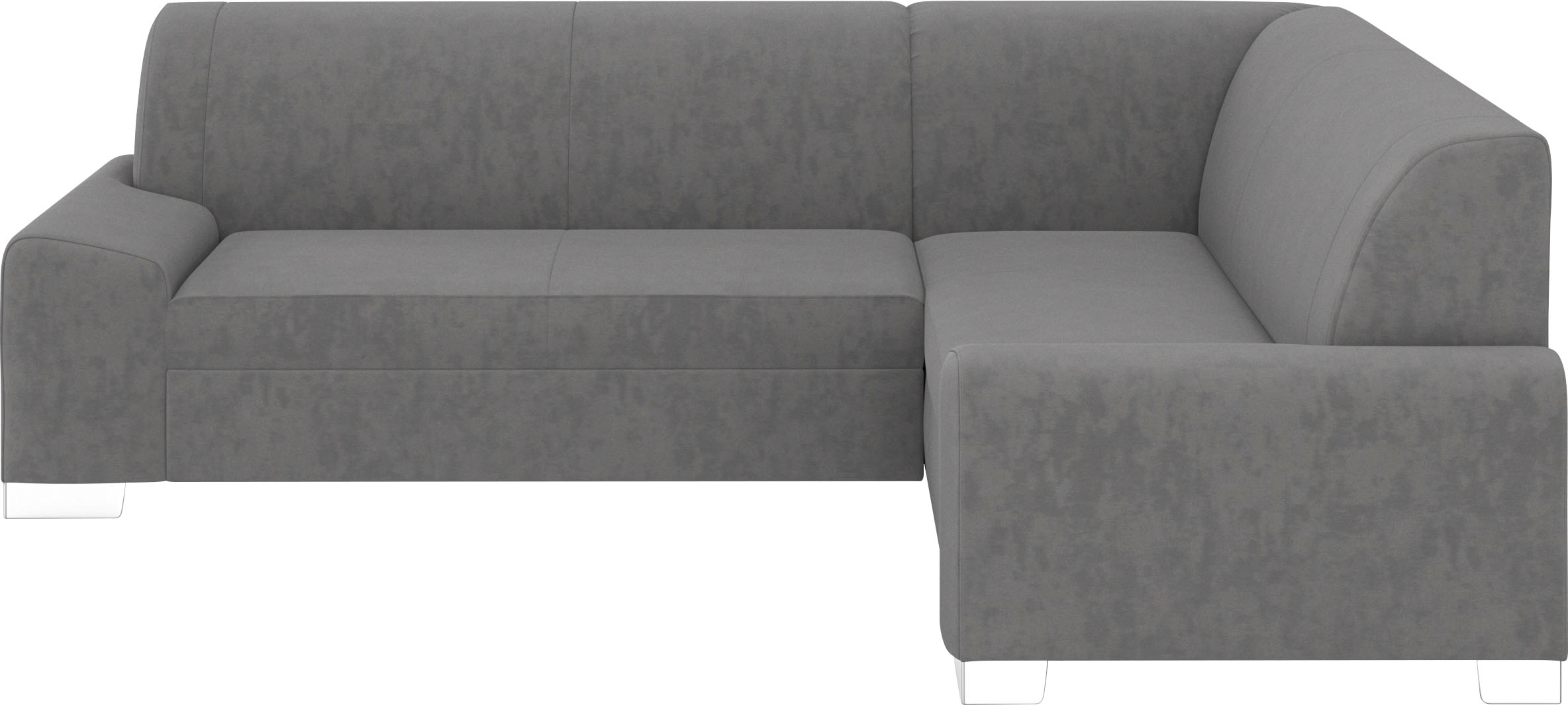 DOMO collection Ecksofa »Anzio in kubischer Formensprache, flache Armlehnen, L-Form«, Wahlweise mit Bettfunktion und Federkern für hohen Sitzkomfort