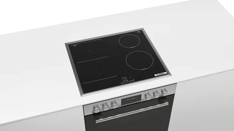 BOSCH Induktions Herd-Set »HEB517BS1«, mit Backwagen, Hydrolyse