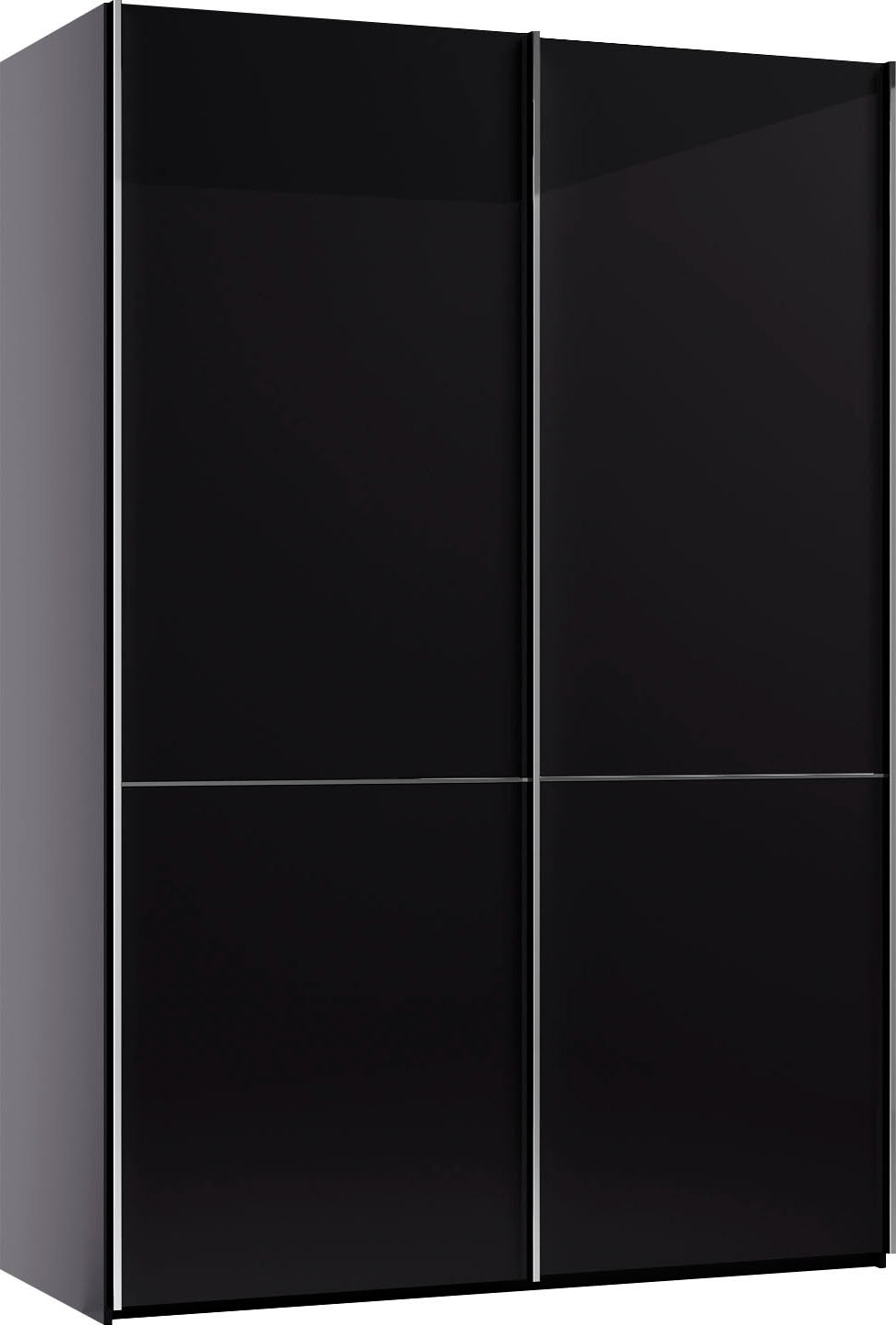 Musterring Schwebetürenschrank »Imola W« inkl. Einlegeböden und Kleiderstangen, mit Glastüren und Aufleistungen