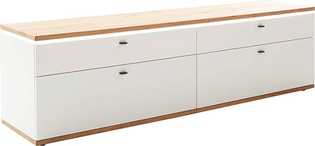 MCA furniture Lowboard »Matadi Lowboard«, (1 St.), Lowboard,TV-Schrank,Weiß,Holzabsetzung,Schubkästen,B: 210cm