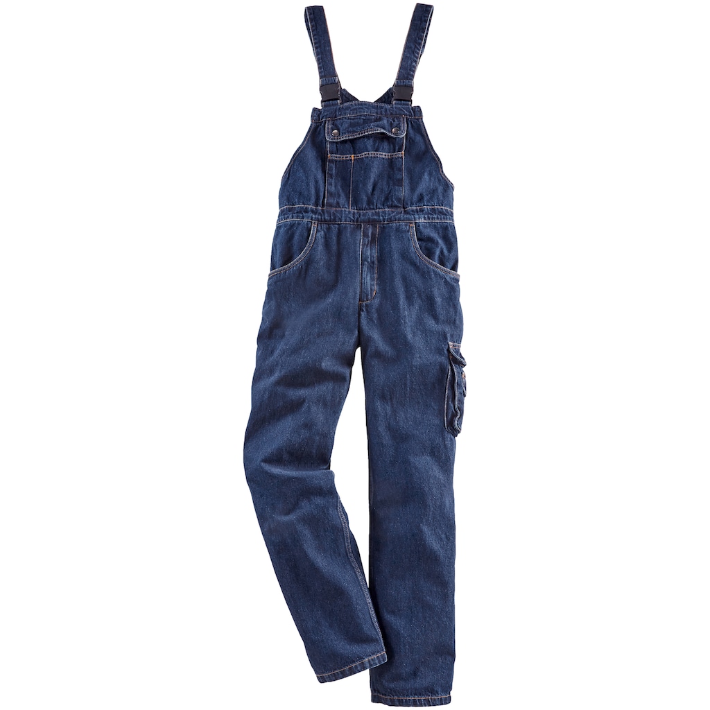 Northern Country Latzhose »Worker Jeans«, (aus 100% Baumwolle, robuster Jeansstoff, comfort fit)