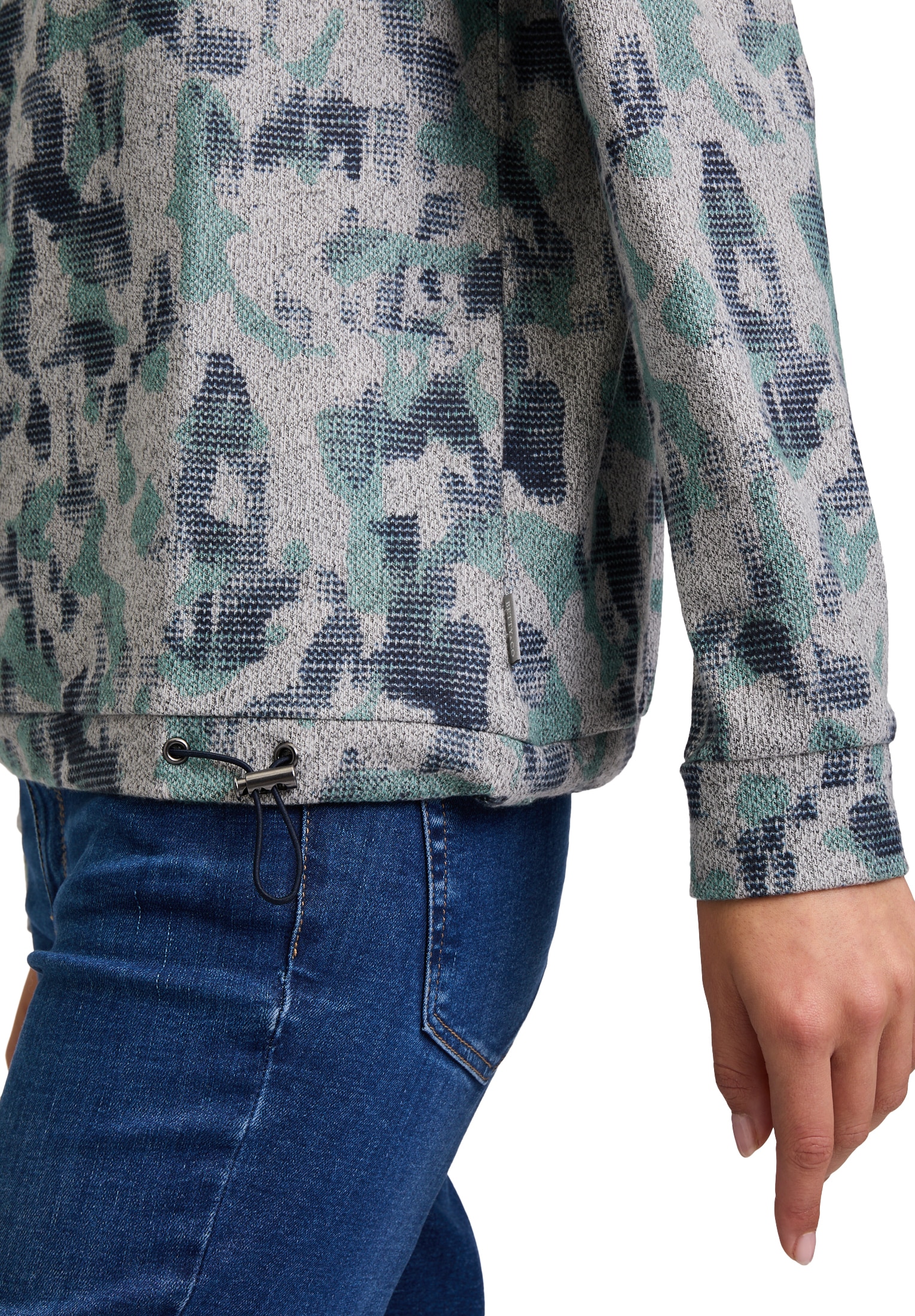 Betty&Co Langarmshirt »Casual-Shirt mit Tunnelzug«