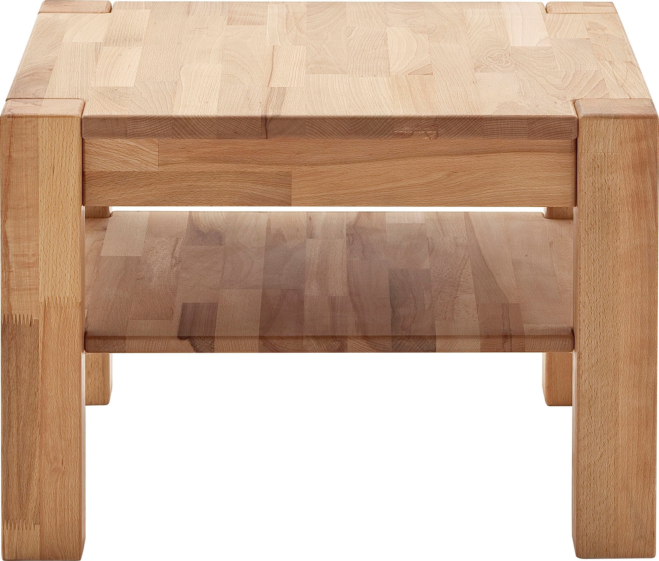 MCA furniture Couchtisch, Massivholztisch mit bestellen Rechnung Ablage auf