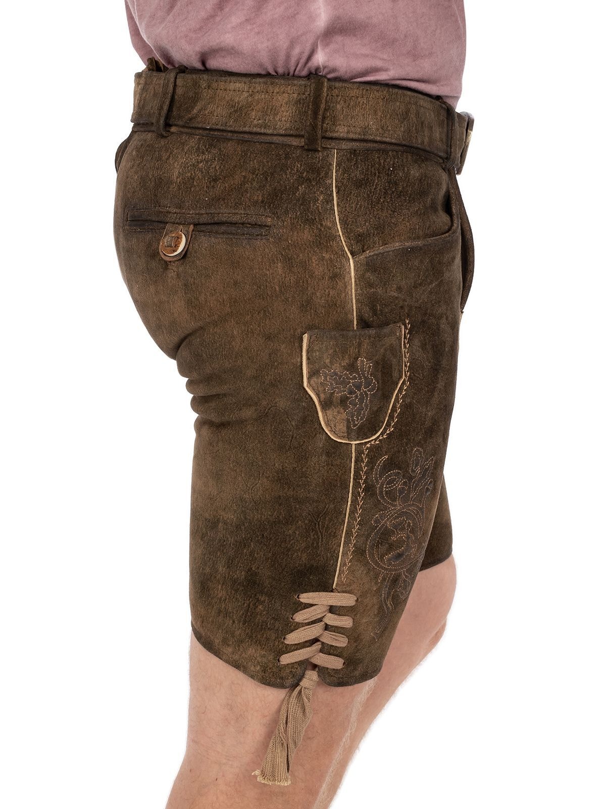 Spieth & Wensky Lederhose »Lederhose HAVEL tabak holz«