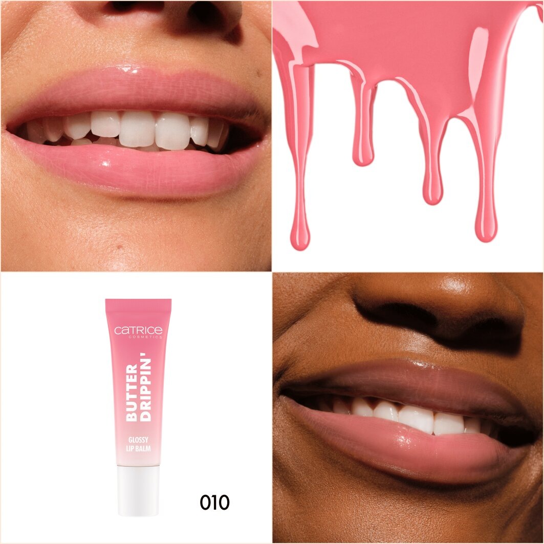 Catrice Lippenbalsam »Butter Drippin' Glossy Lip Balm« Dezenter Farbakzent, geschmeidig, hochglänzend, spendet Feuchtigkeit.