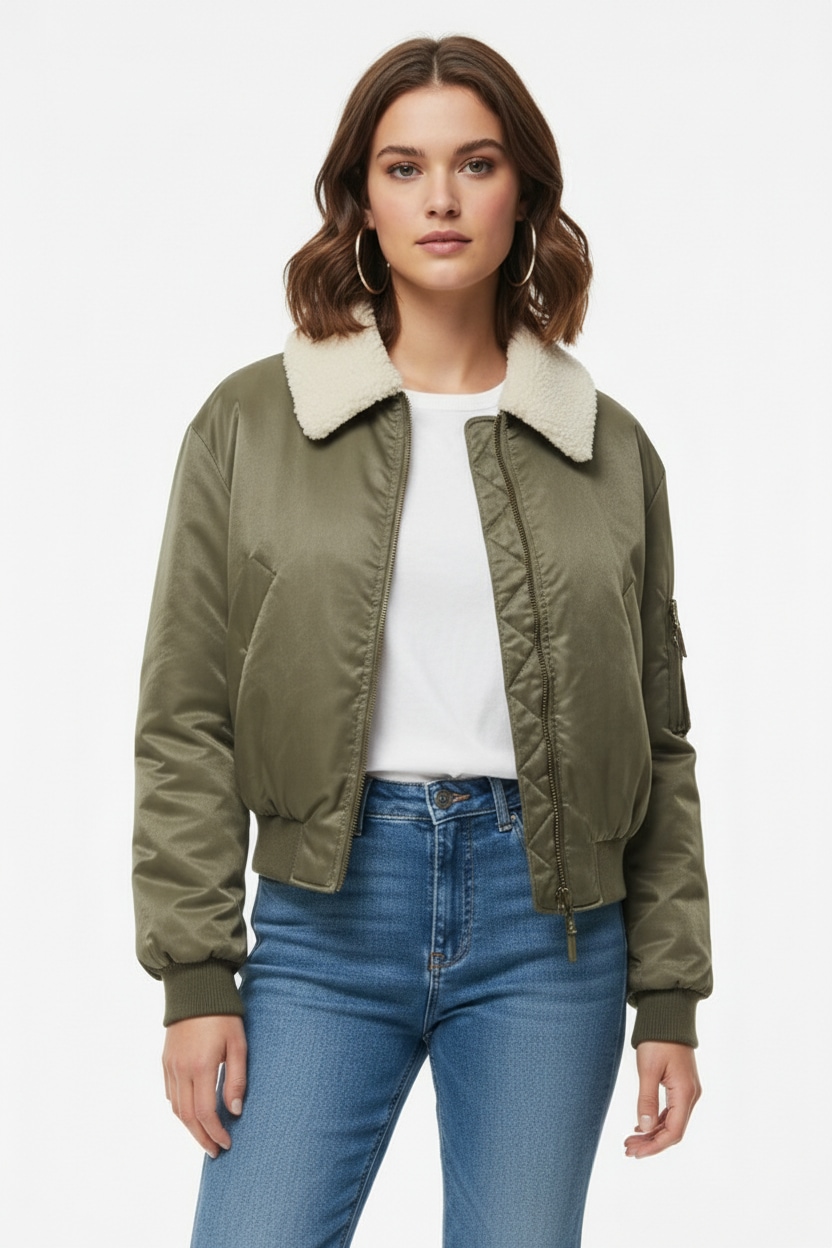 ONLY Bomberjacke »ONLSURI LIFE WASHED BOMBER CC OTW«, ohne Kapuze