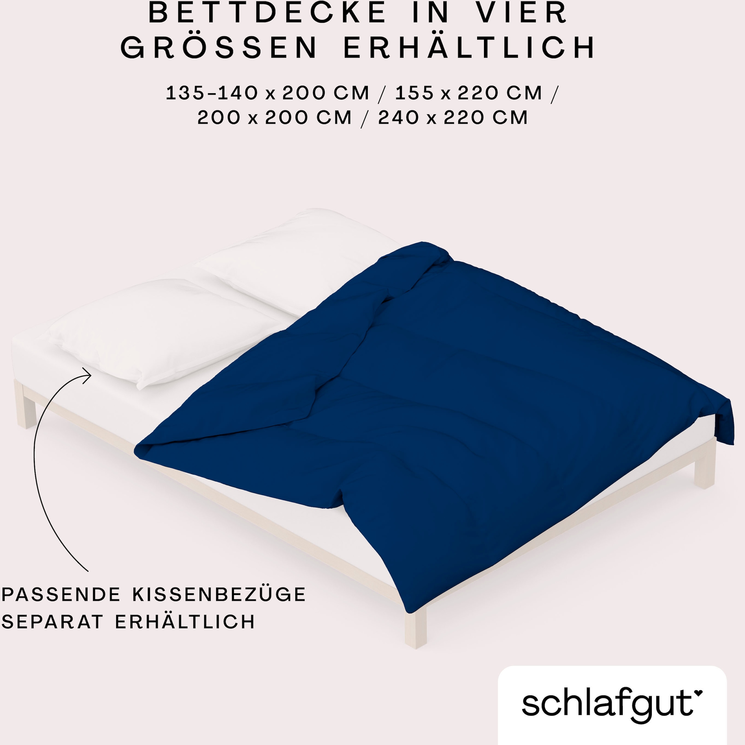 Schlafgut Bettbezug »Woven Satin« besonders dicht gewebt, Mix & Match: passender Kissenbezug erhältlich