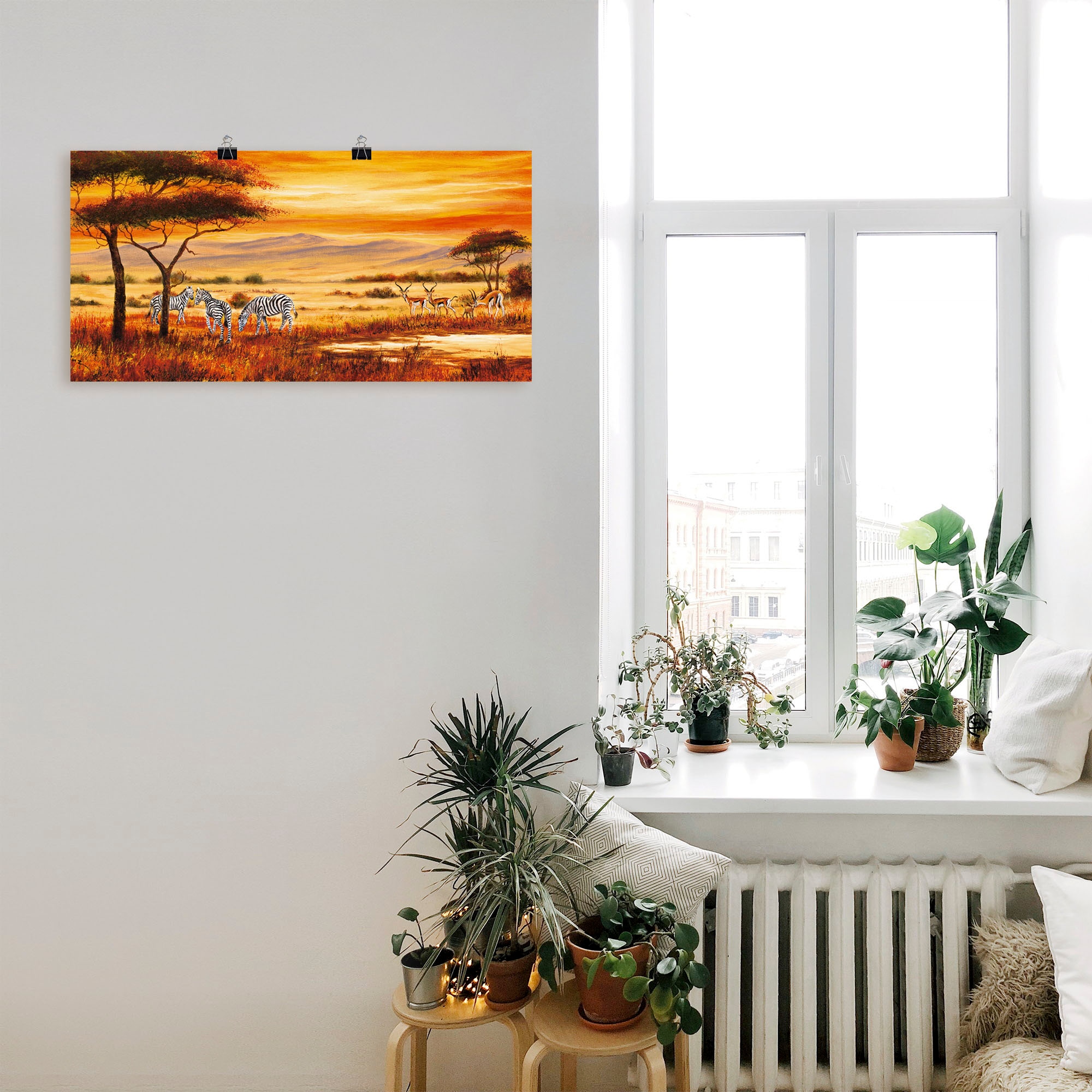Artland Wandbild »Afrikanische Landschaft I«, Afrika, (1 St.), als Leinwandbild, Poster, Wandaufkleber in verschied. Größen