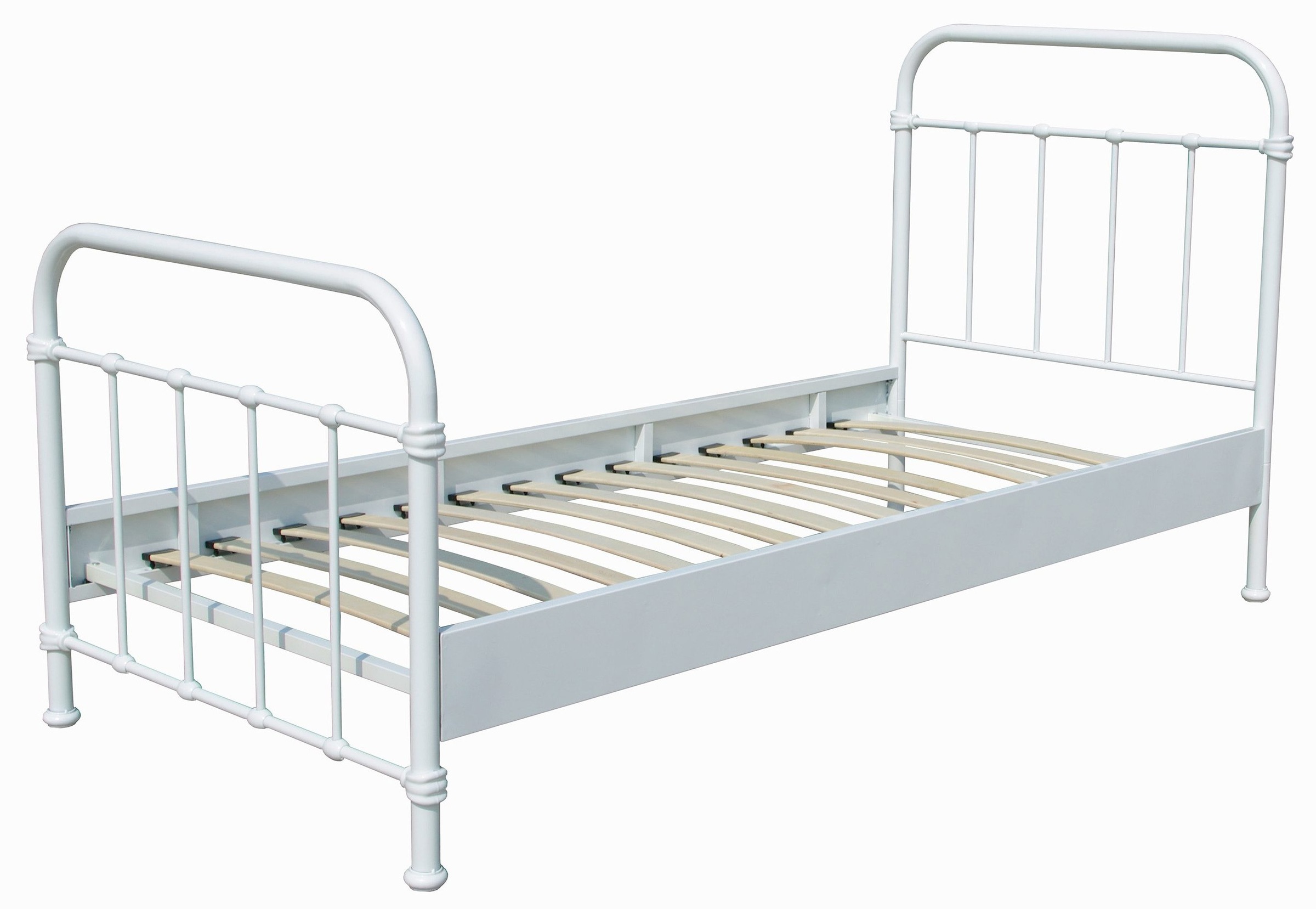 Vipack Einzelbett »New York, Bettgestell Metall, pulverbeschichtet, in zeitlosem Design«, (H/T ca. 100x210cm, inkl. Lattenrost, sehr stabil gebaut), zwei Breiten und mehrere Farben zu Auswahl