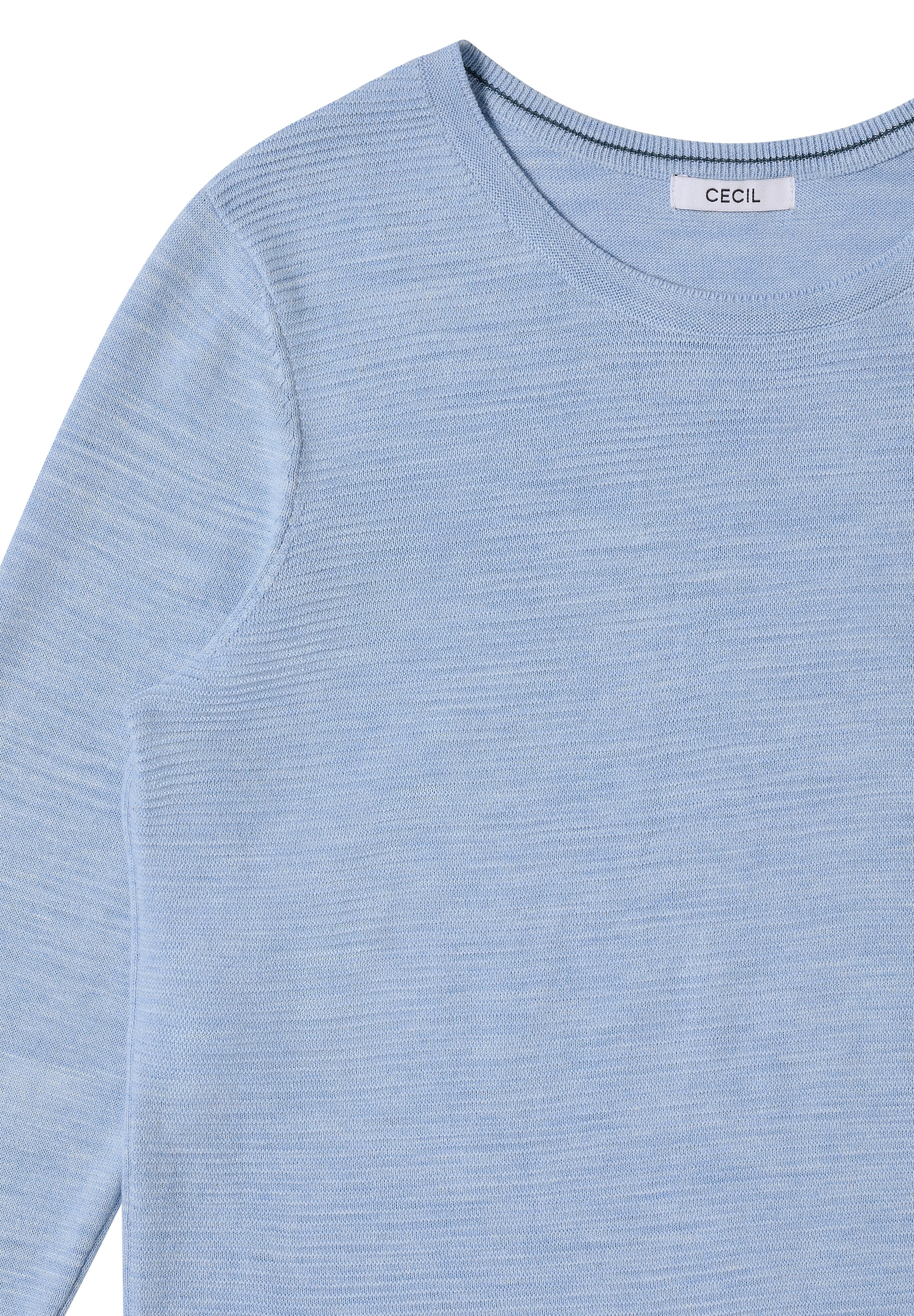 Cecil Rundhalspullover mit Struktur