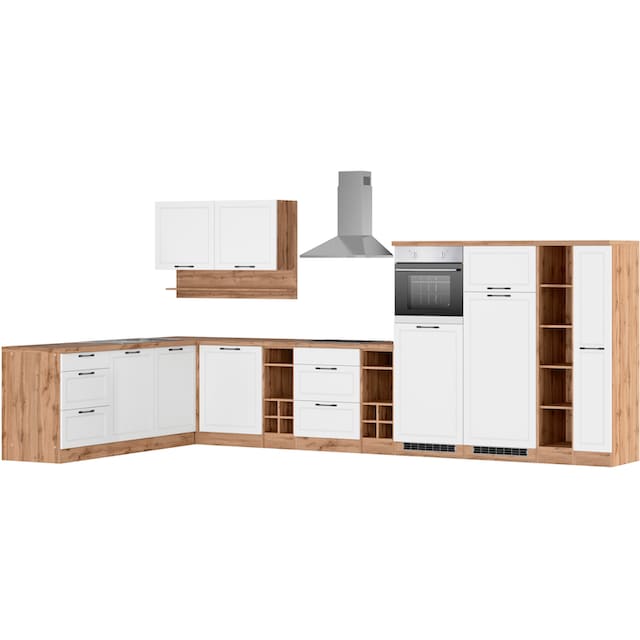 HELD MÖBEL Küche »Lana«, Stellbreite 240/420 cm, wahlweise mit E-Geräten  auf Raten bestellen