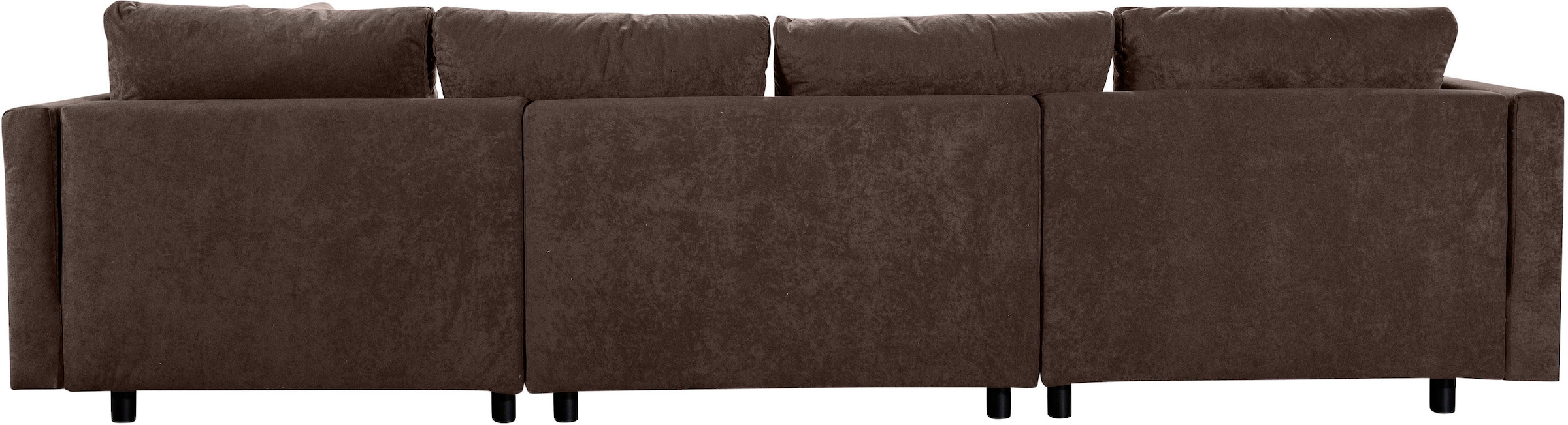 OTTO home Wohnlandschaft »Antonia U-Form, B: 298 cm« Wohnlandschaft, Rückenkissen, 2 ottomane, Komfortablem Bonnelfederkern