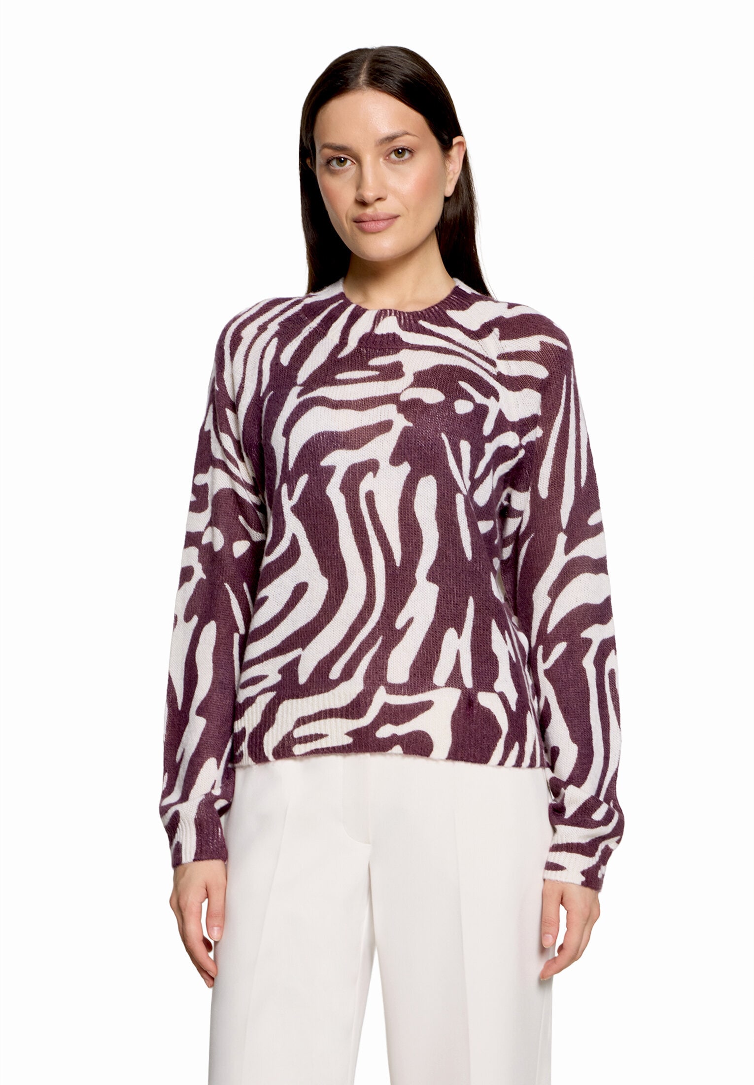 Betty&Co Strickpullover »Strickpullover mit Animalprint«