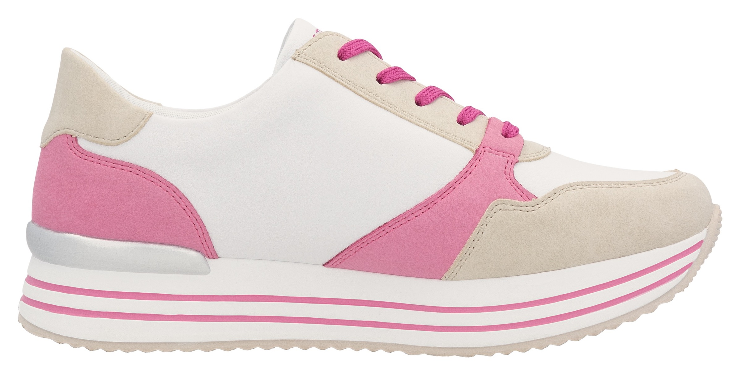 Remonte Plateausneaker, Freizeitschuh, Halbschuh, Schnürschuh mit loser Soft-Einlage