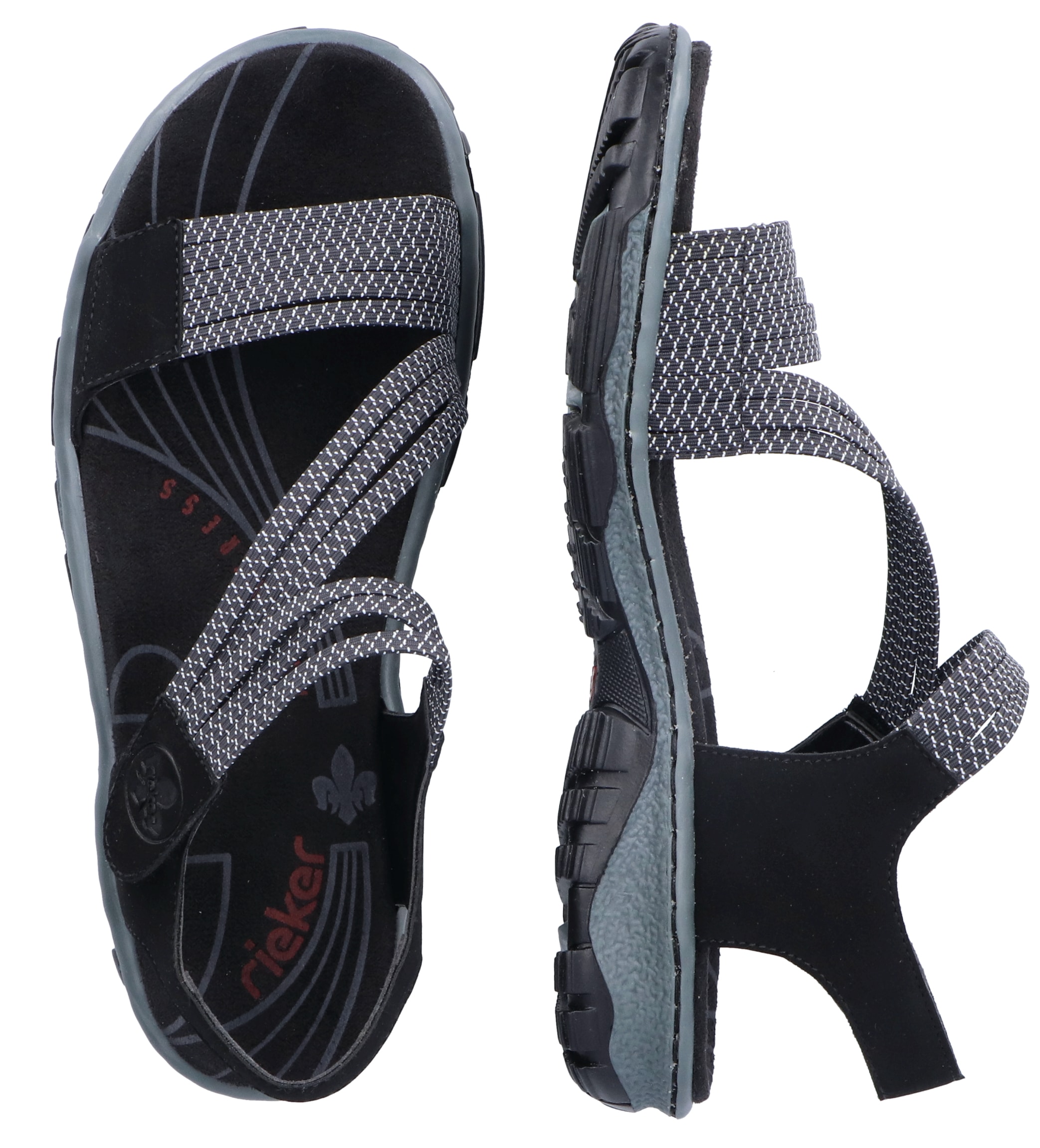 Rieker Riemchensandale, Sommerschuh, Sandalette, Klettschuh, in sportiver Optik