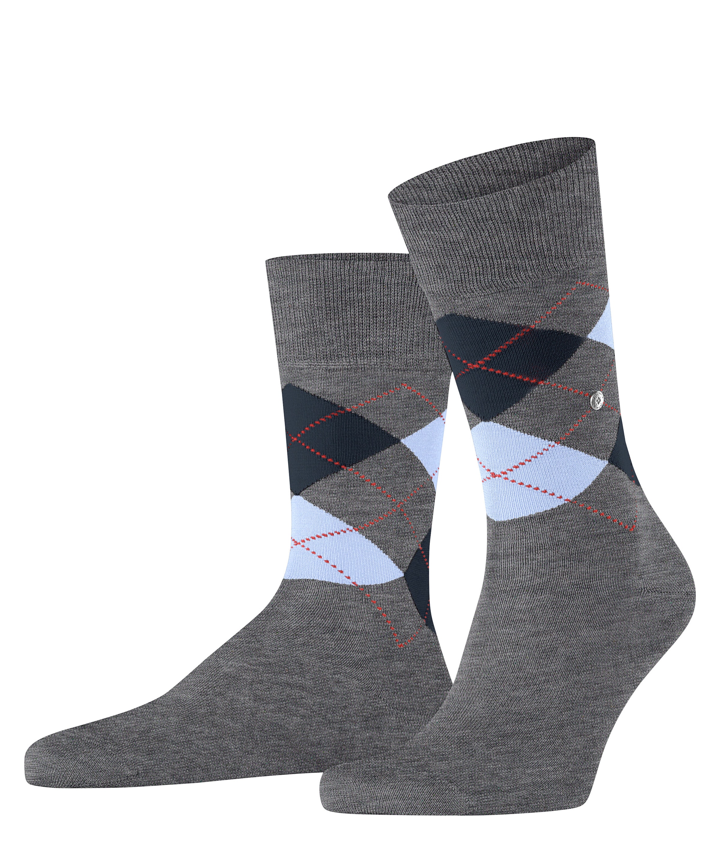 Burlington Socken »Manchester« Einheitsgröße 40-46, Argyle-Muster, Burlington-Clip