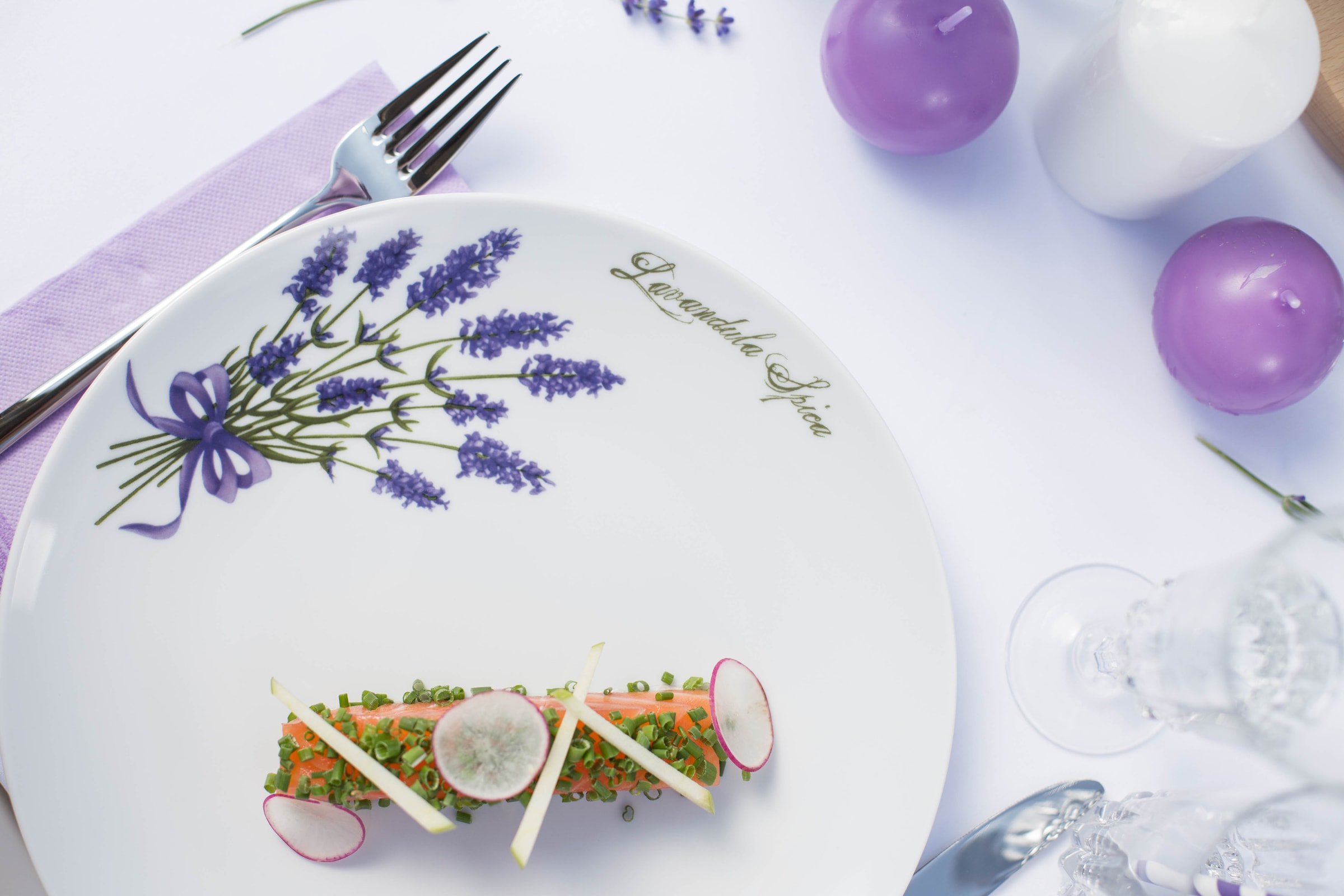 CreaTable Kombiservice »Home Lavendel«, (Set, 16 tlg.), Lavendel-Dekor