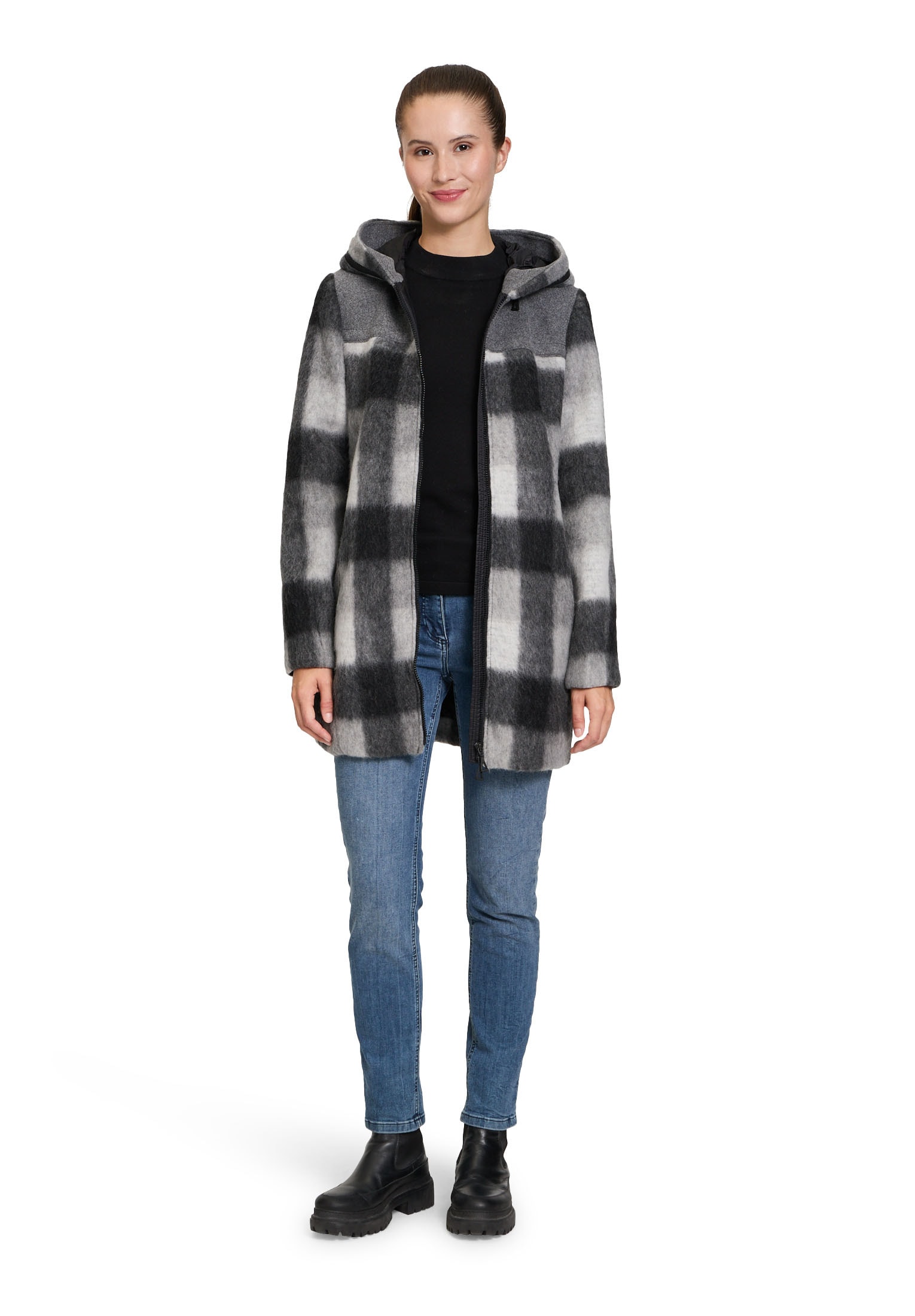 Amber & June Winterjacke »Winterjacke mit Kapuze«
