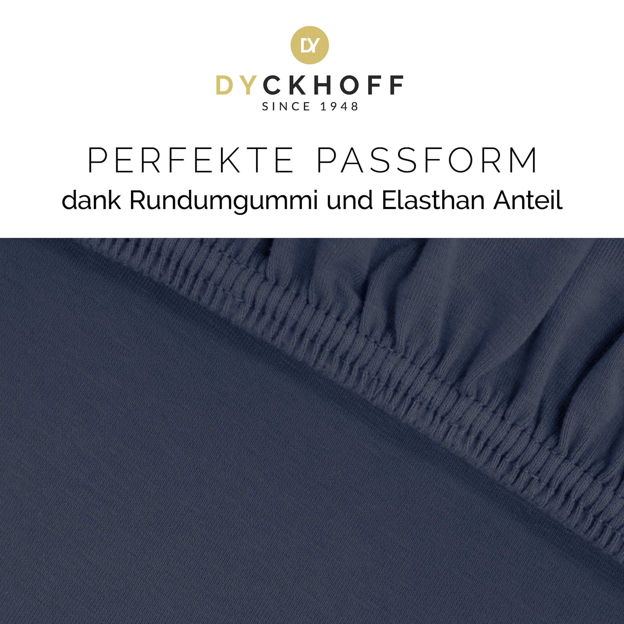 Dyckhoff Spannbettlaken »Uni« Angenehm weich, besonders flexibel, bis 25cm Matratzenhöhe