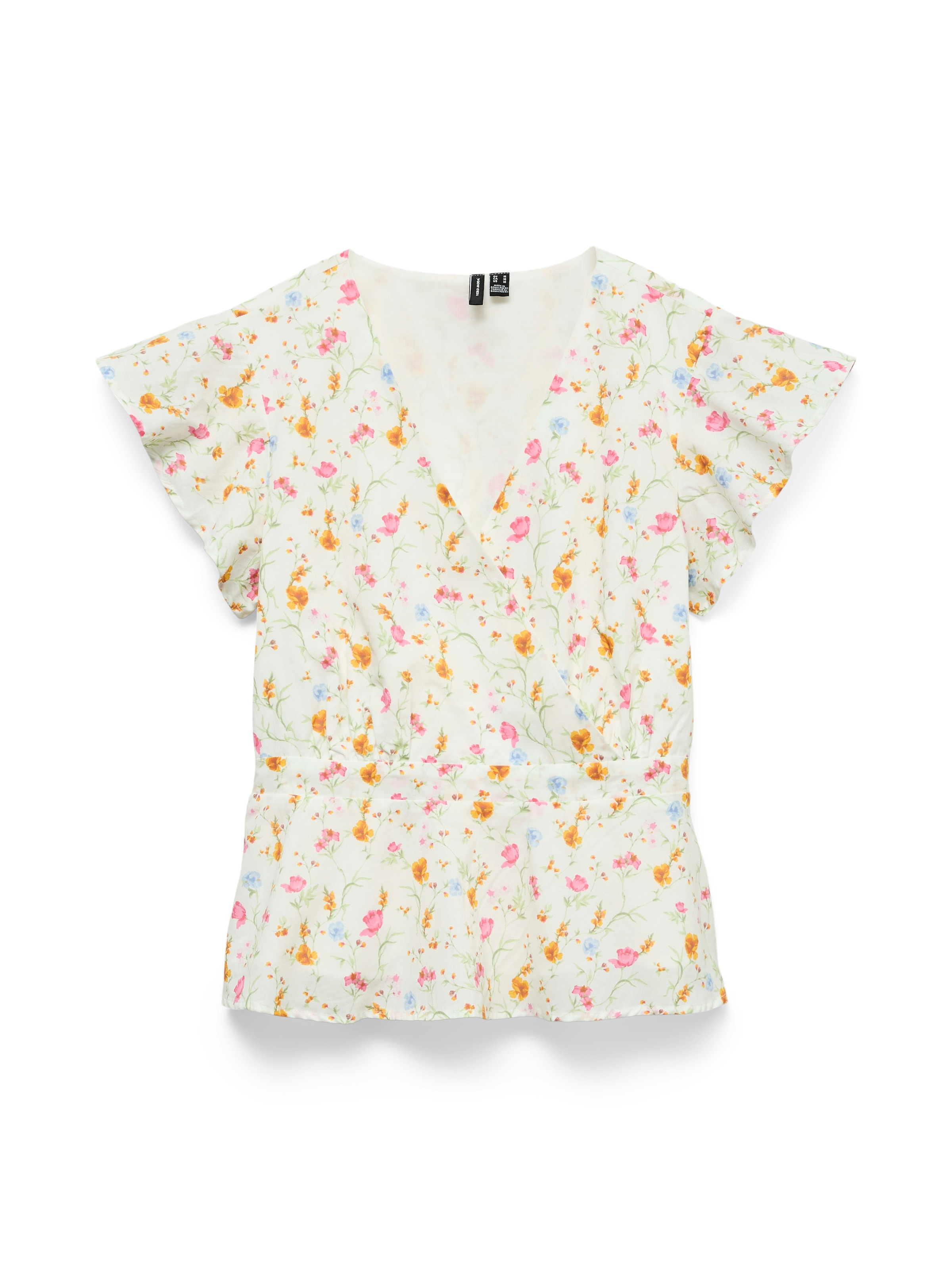 Vero Moda Rüschenbluse »VMSIV IVANA CS TOP WVN« Baumwolle