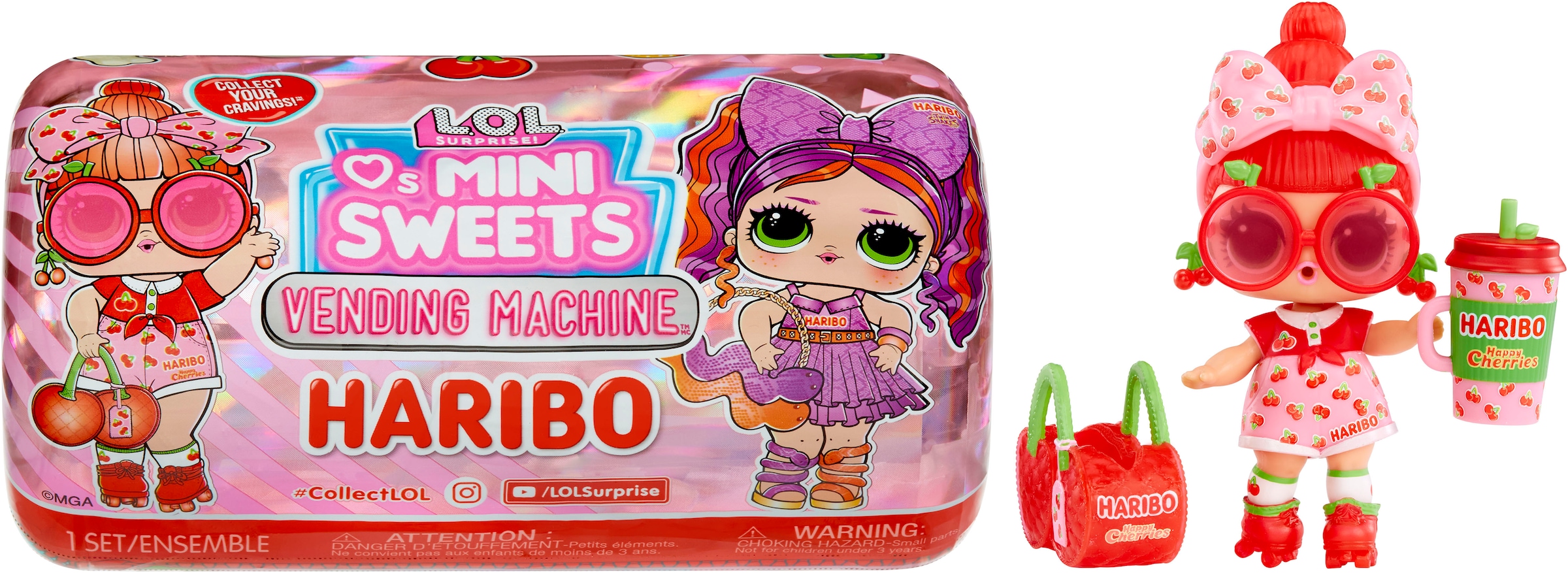 L.O.L. SURPRISE! Anziehpuppe »L.O.L. Surprise Loves Mini Sweets X Haribo Vending Machine«, sortierte Lieferung