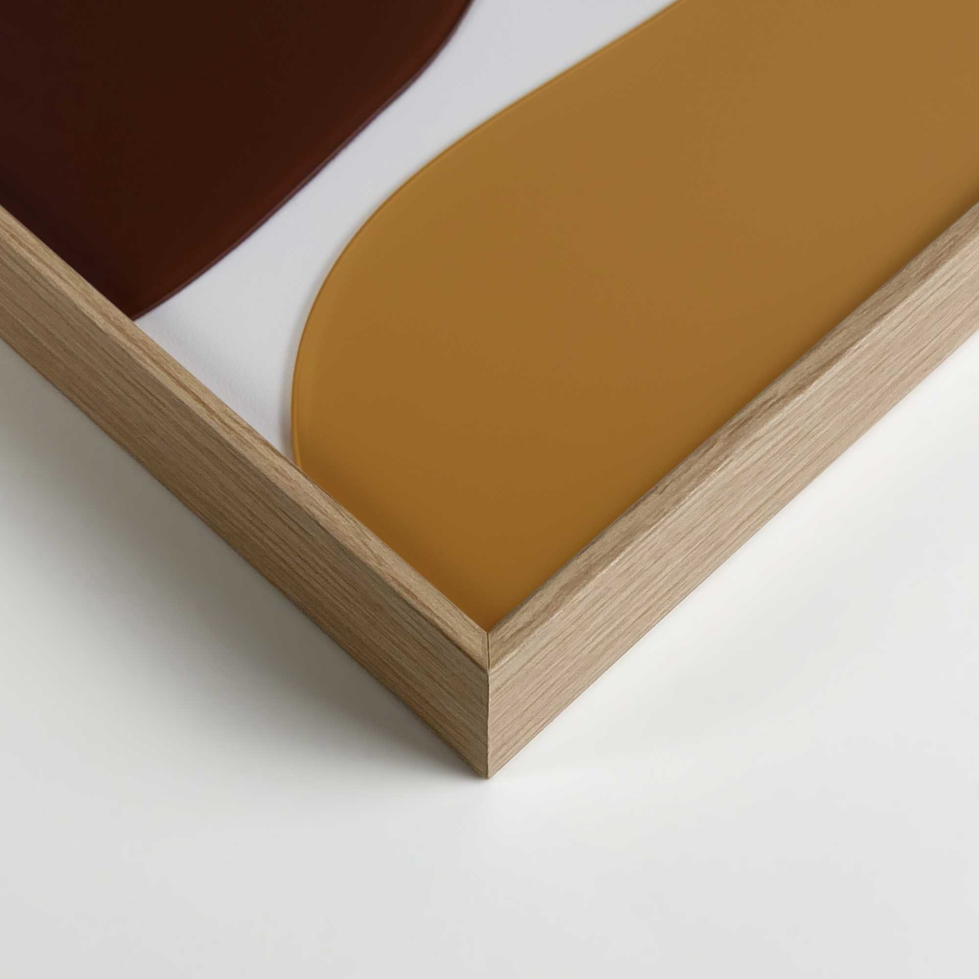 Reinders! Wandbild »Connected - terra teints« Wohnzimmer - Abstrakte Formen - Rot - MDF - Abstrakt - 50x70 cm