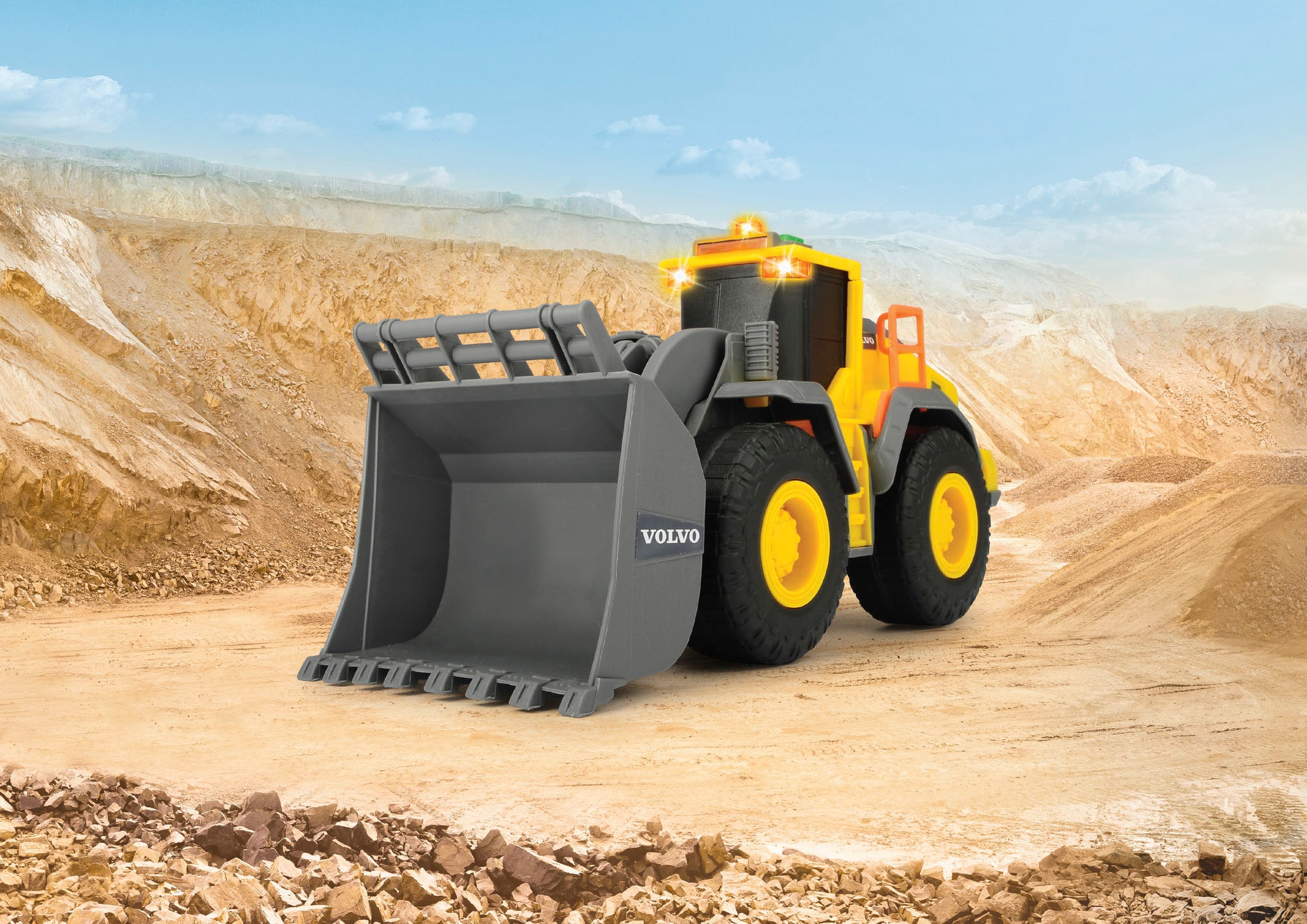 Dickie Toys Spielzeug-Radlader »Volvo Wheel Loader«, mit Licht und Sound