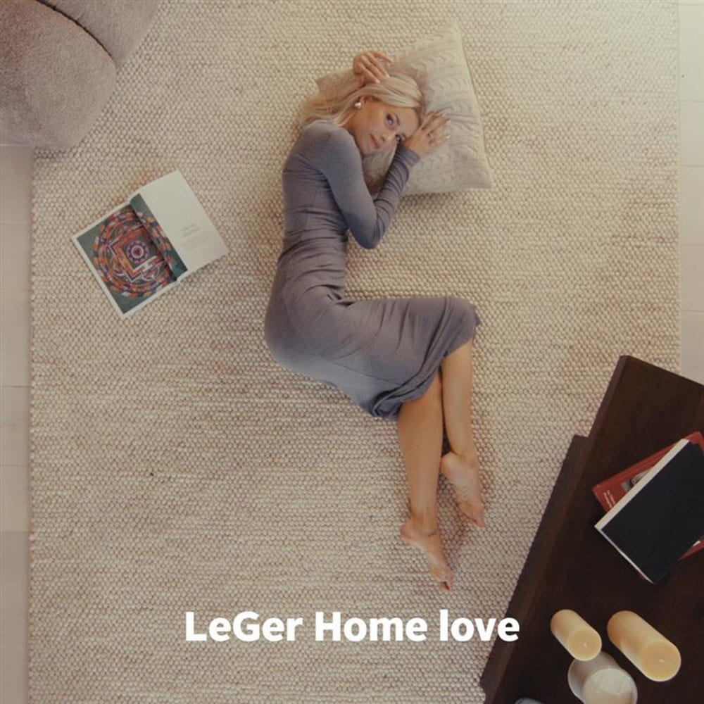 LeGer Home by Lena Gercke Wollteppich »Ainhoa, handgewebt, Wolle«, rechteckig, 12 mm Höhe, einfarbig, Wolle, Handweb Teppich, Wohnzimmer, Schlafzimmer, Esszimmer