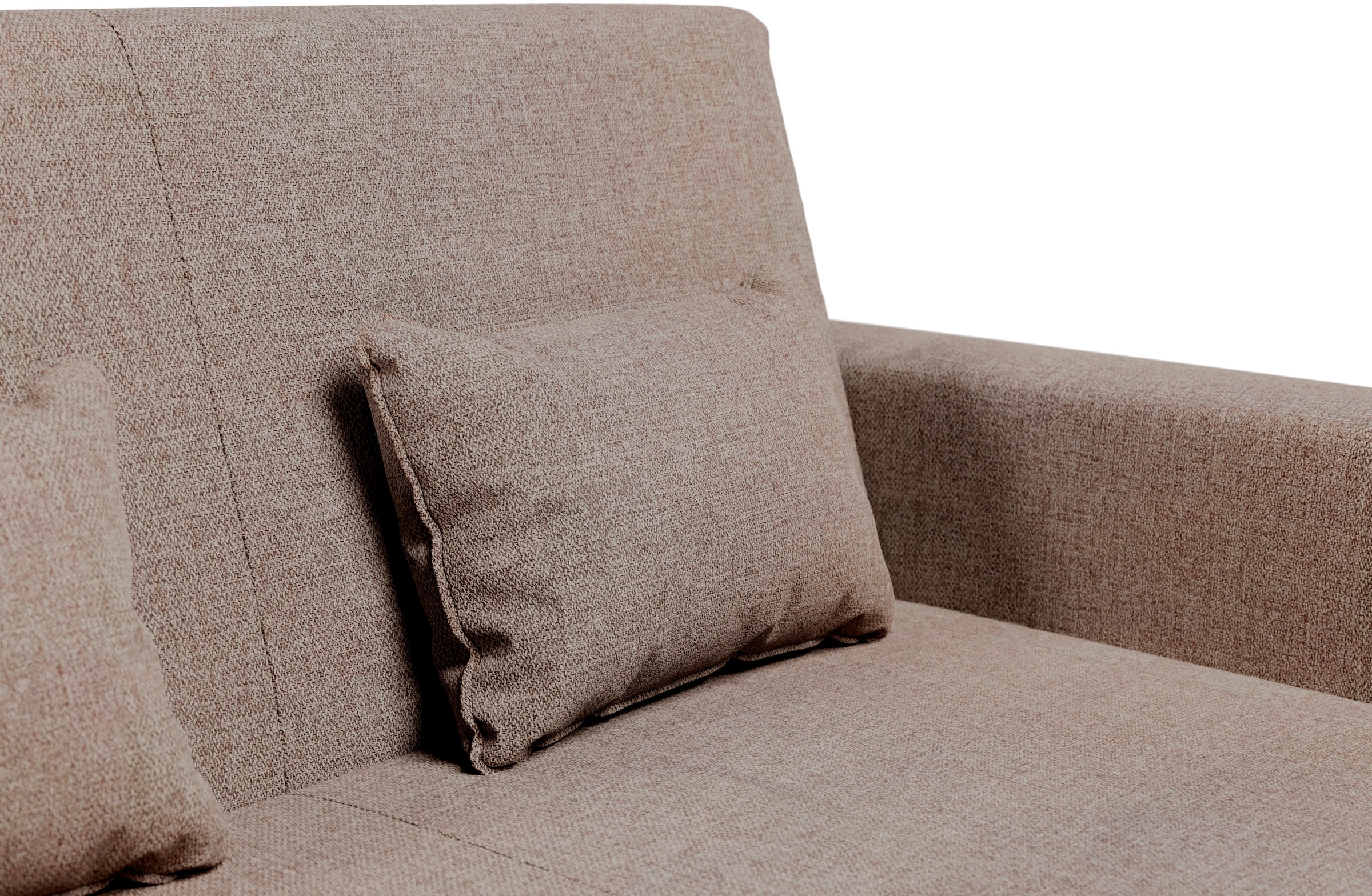 INOSIGN Schlafsofa »Ravena, Breite 146 cm, mit Bettfunktion«, kompaktes 2-Sitzer Sofa, Webstoff, Cord