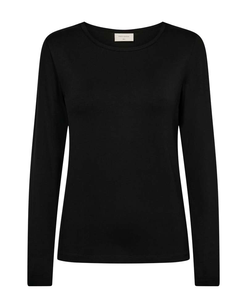 FREEQUENT Langarmshirt »Style Liana« Rundhalsshirt mit Viskose und Stretch