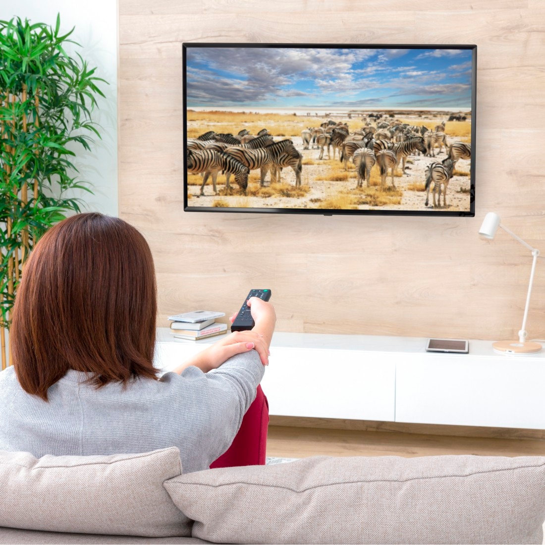 Hama TV-Wandhalterung »Halterung, schwenkbar, neigbar, ausziehbar von 48 - 122 (19" - 48")« bis 122 cm Zoll max. 35 kg