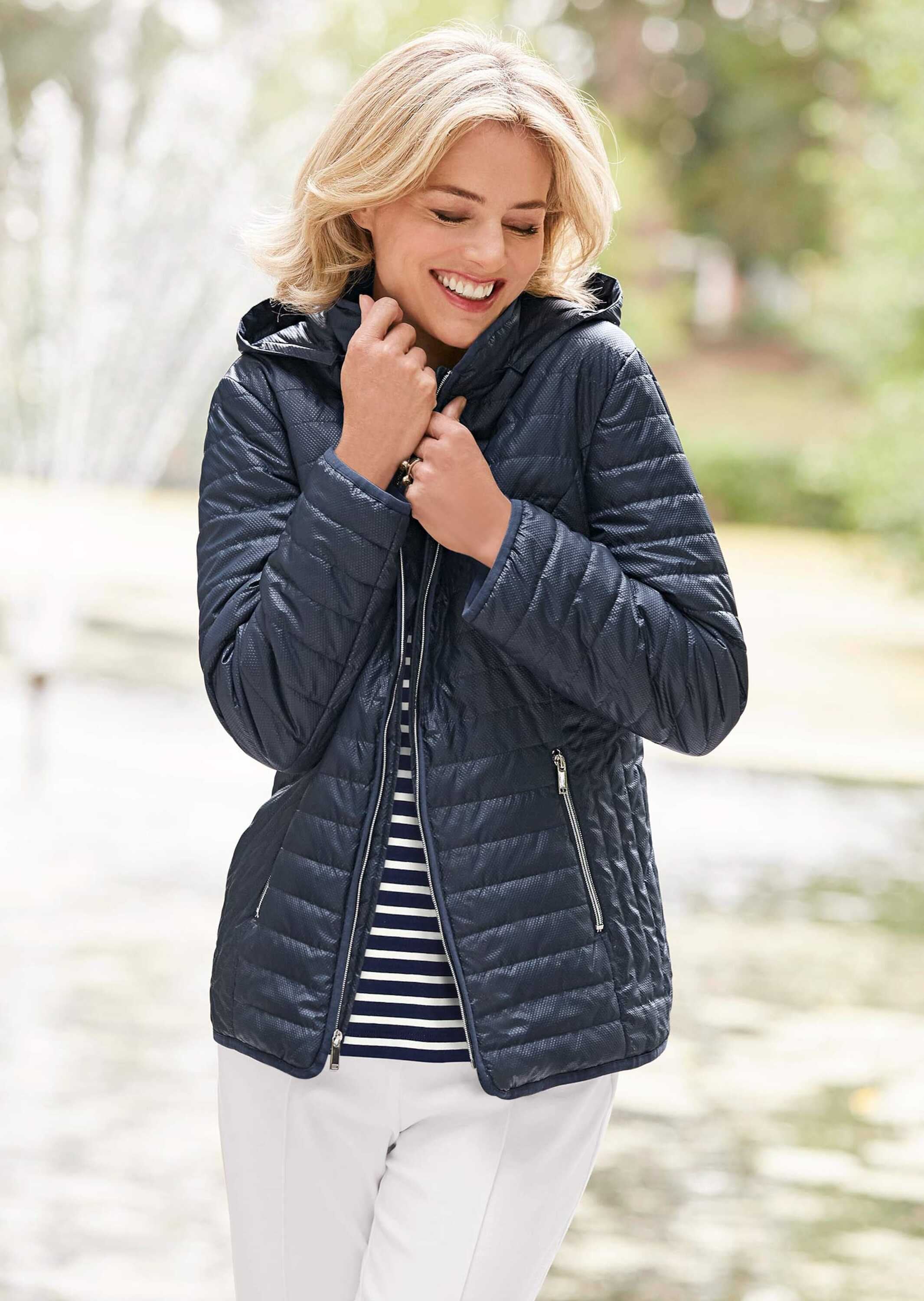 GOLDNER Steppjacke »Kurzgröße Leicht strukturierte Outdoorjacke« Sportive Steppjacke mit leichter Wattierung